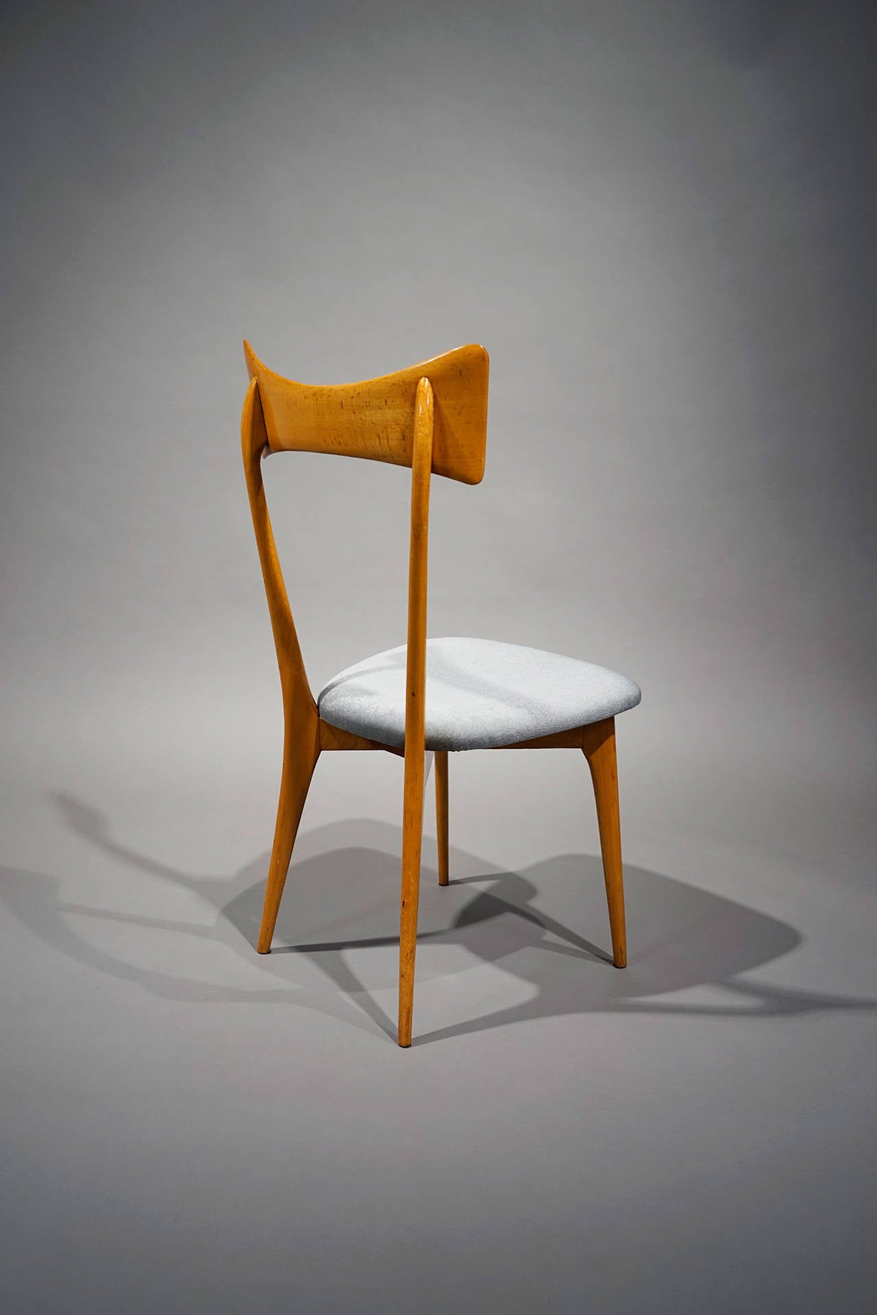 Italian Set of Six Chairs by Luisa & Ico Parisi, Colombo Cantú, Italy, 1945