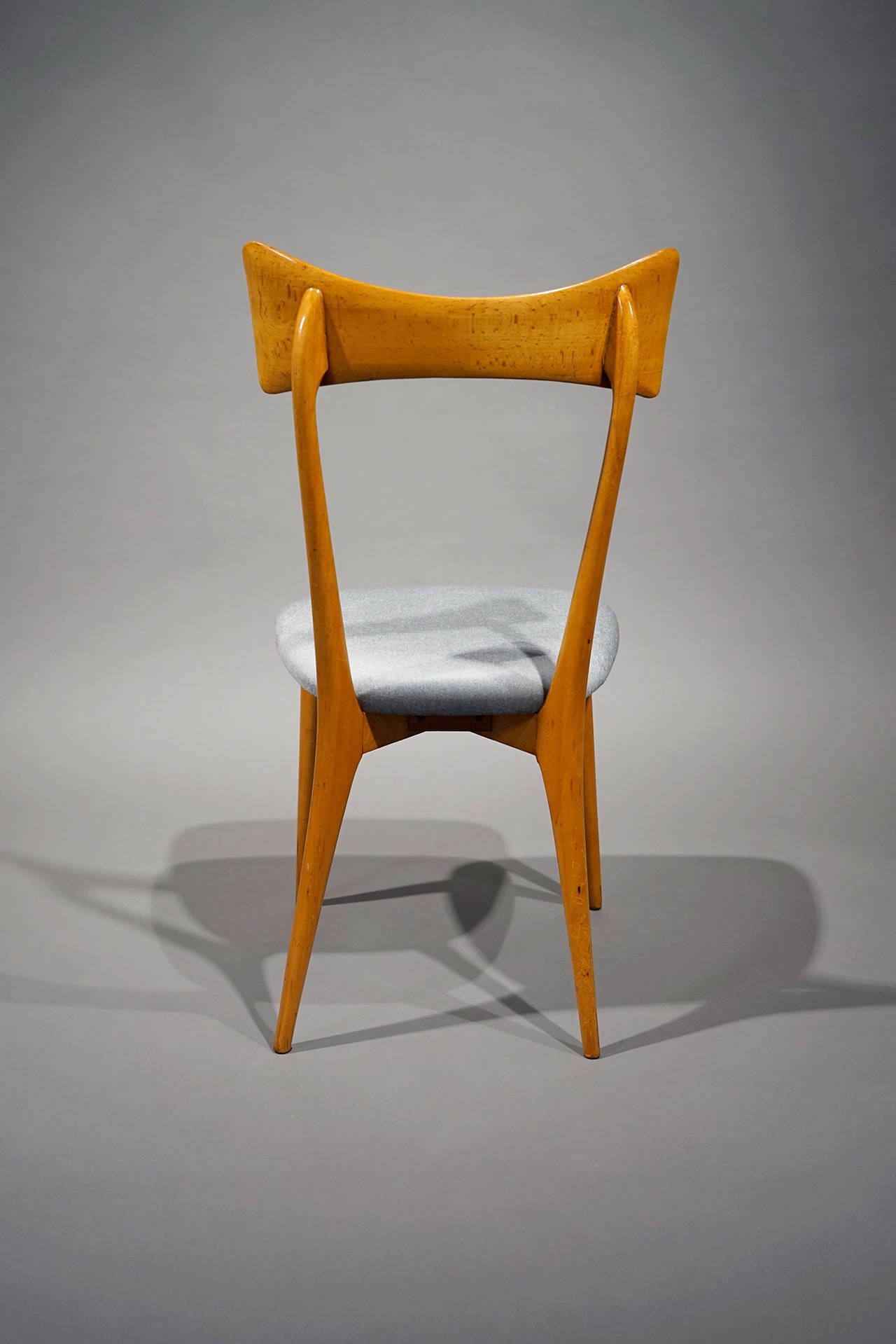 Mid-20th Century Set of Six Chairs by Luisa & Ico Parisi, Colombo Cantú, Italy, 1945
