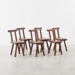 Ensemble de six chaises par Mobichalet, Belgique circa 1950