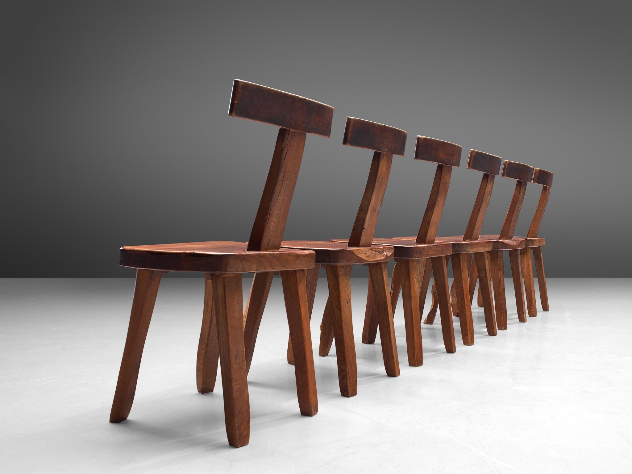 Set of Six Chairs by Olavi Hänninen In Good Condition In Waalwijk, NL