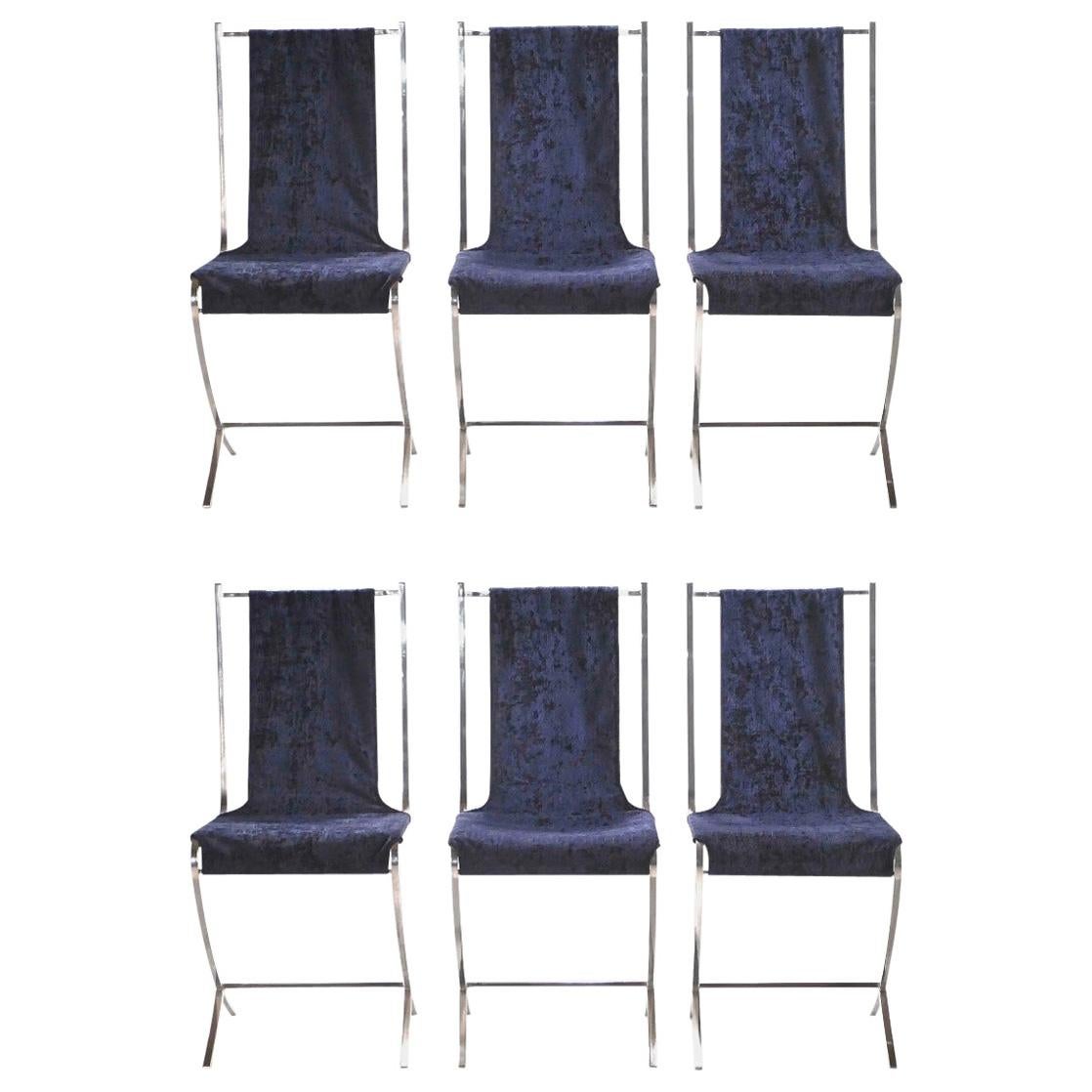 Set of Six Chairs by Pierre Cardin for Maison Jansen, 1970s