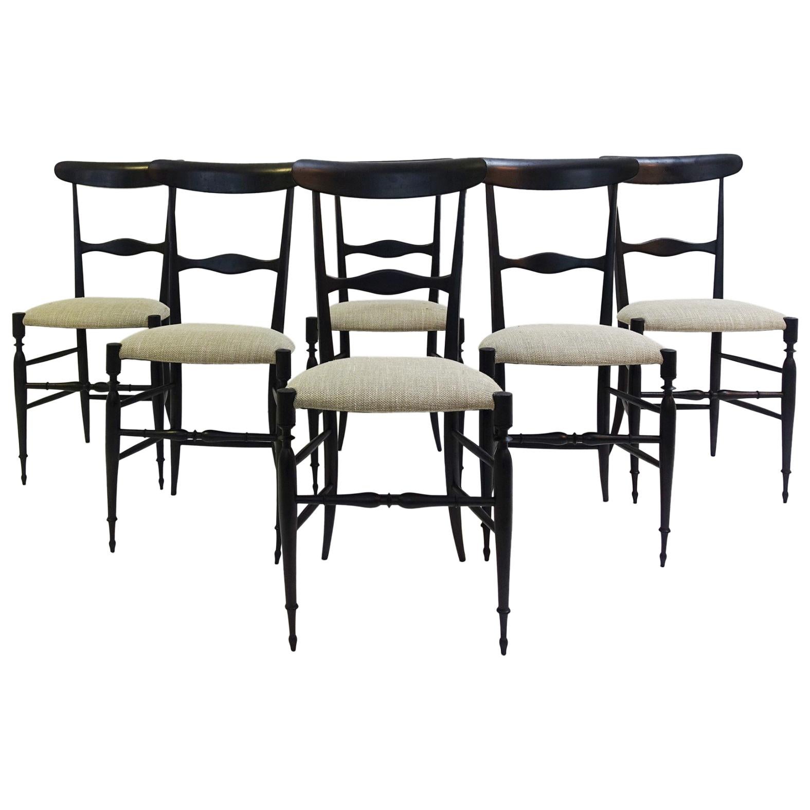 Set of Six Chairs by Rinaldo Levaggi
