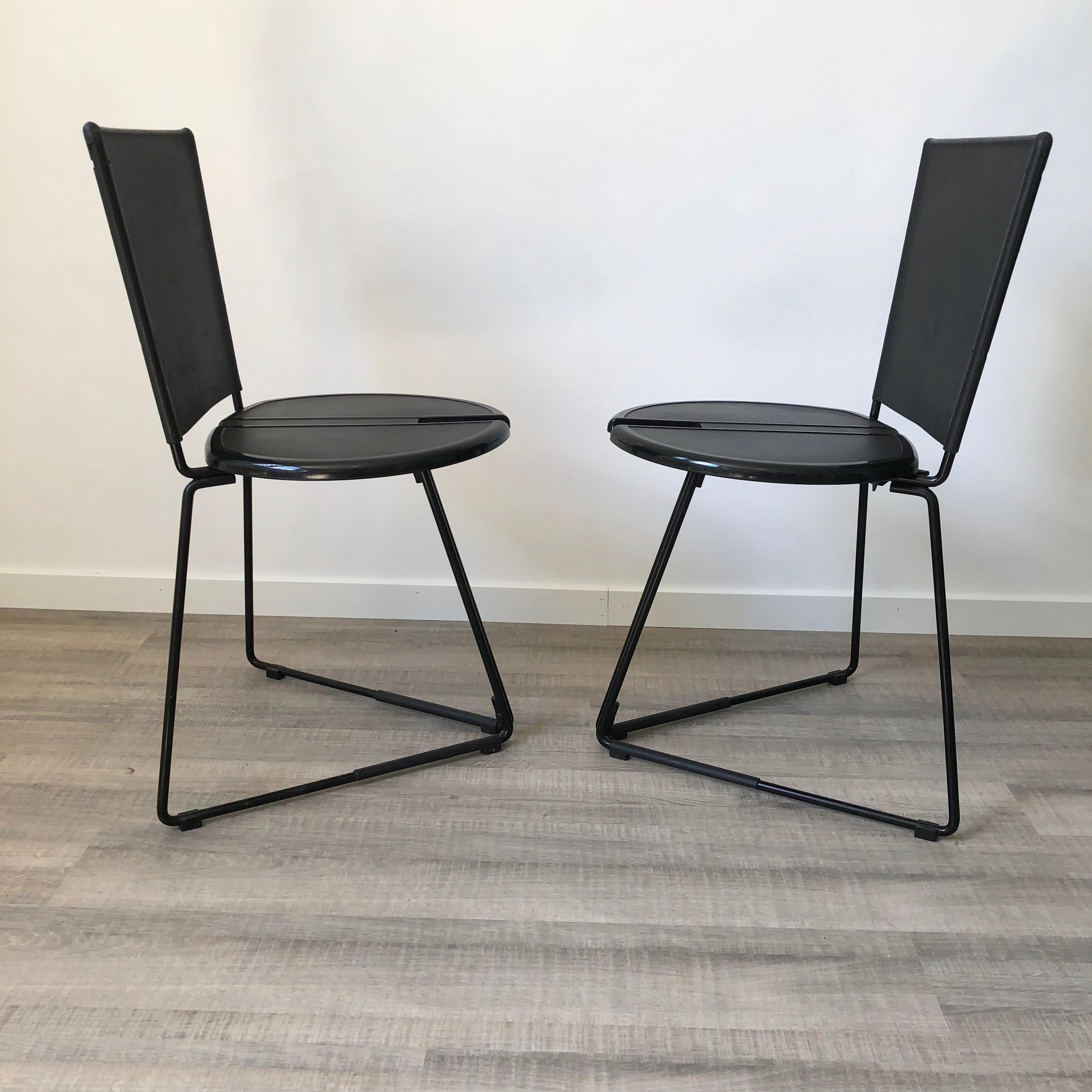 Set of Six Chairs by the Italian Gaspare Cairoli for Seccose, 1985 3