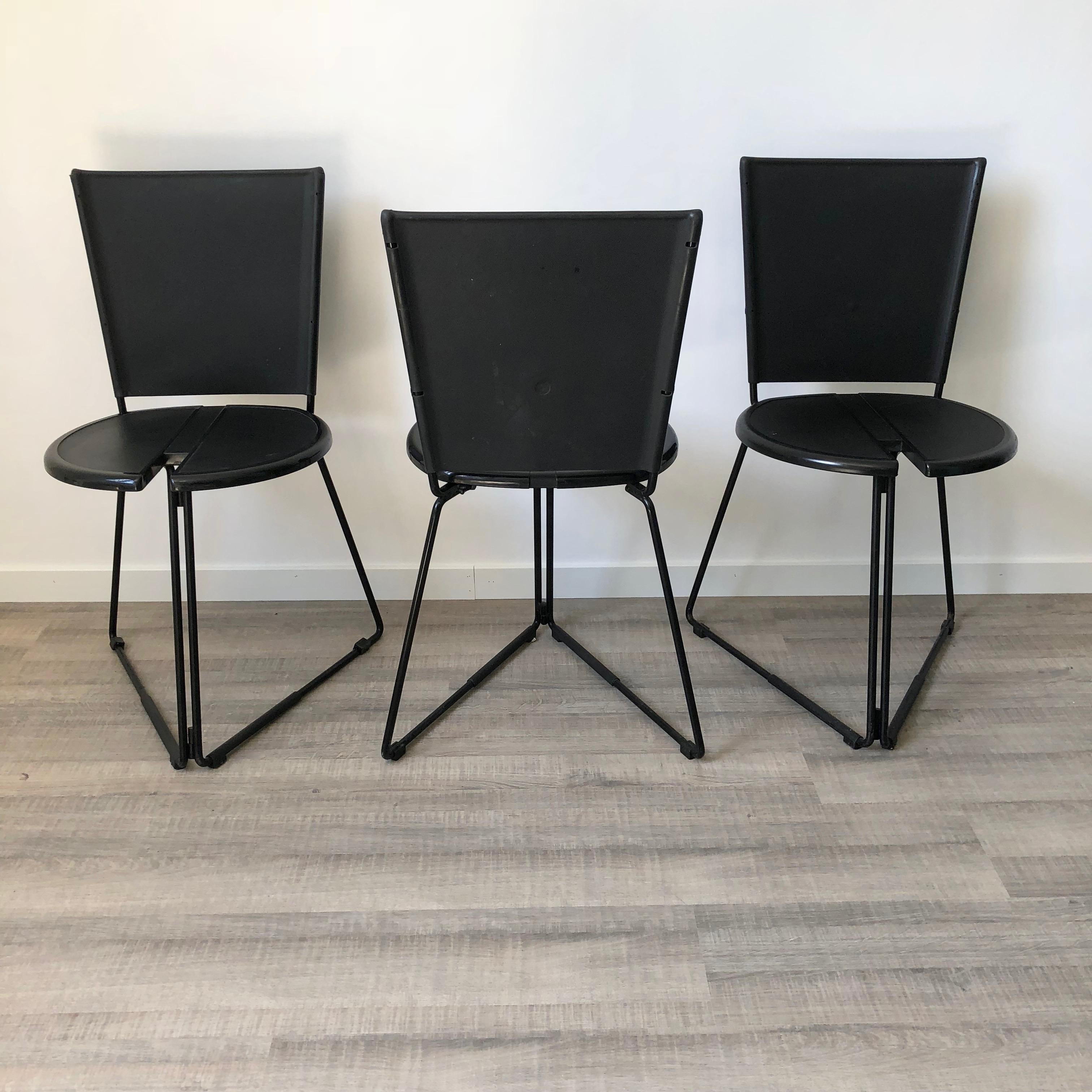 Set of Six Chairs by the Italian Gaspare Cairoli for Seccose, 1985 1
