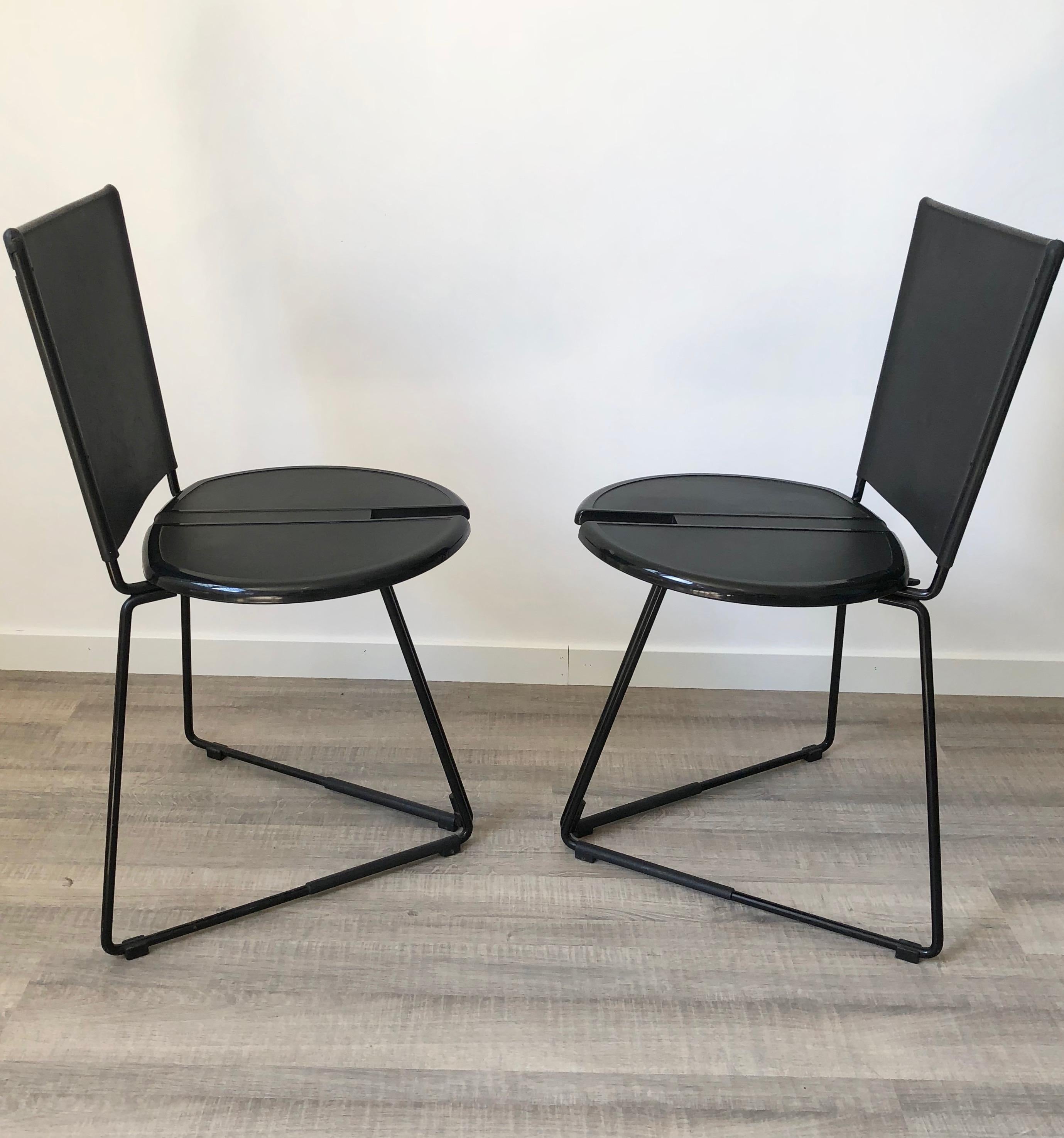 Set of Six Chairs by the Italian Gaspare Cairoli for Seccose, 1985 2