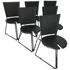 Set of Six Chairs by the Italian Gaspare Cairoli for Seccose, 1985