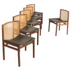 Set of Six Chairs by Tito Agnoli for La Linea, Italy, 1957