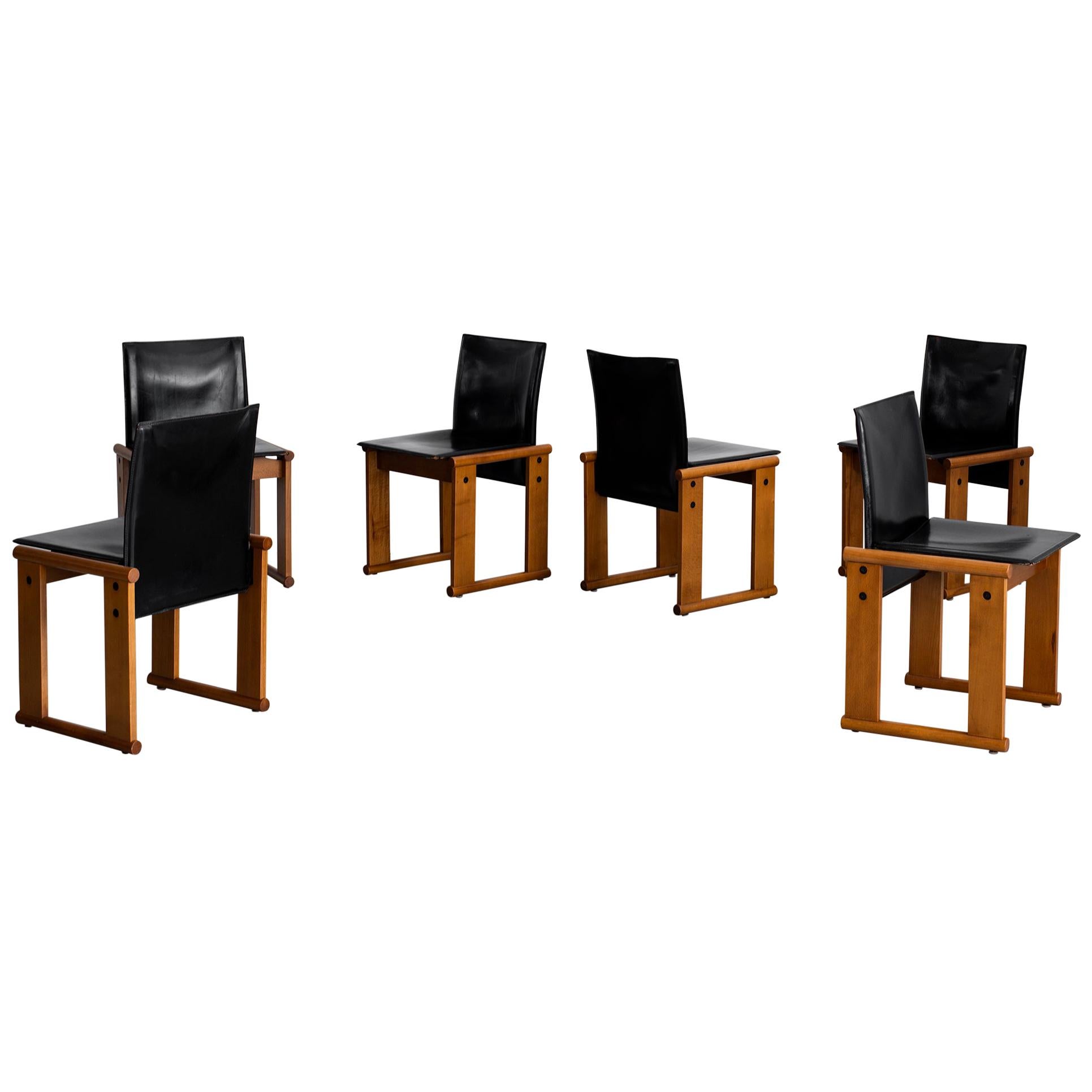 Afra & Tobia Scarpa "Monk" Chairs - Set of 6 