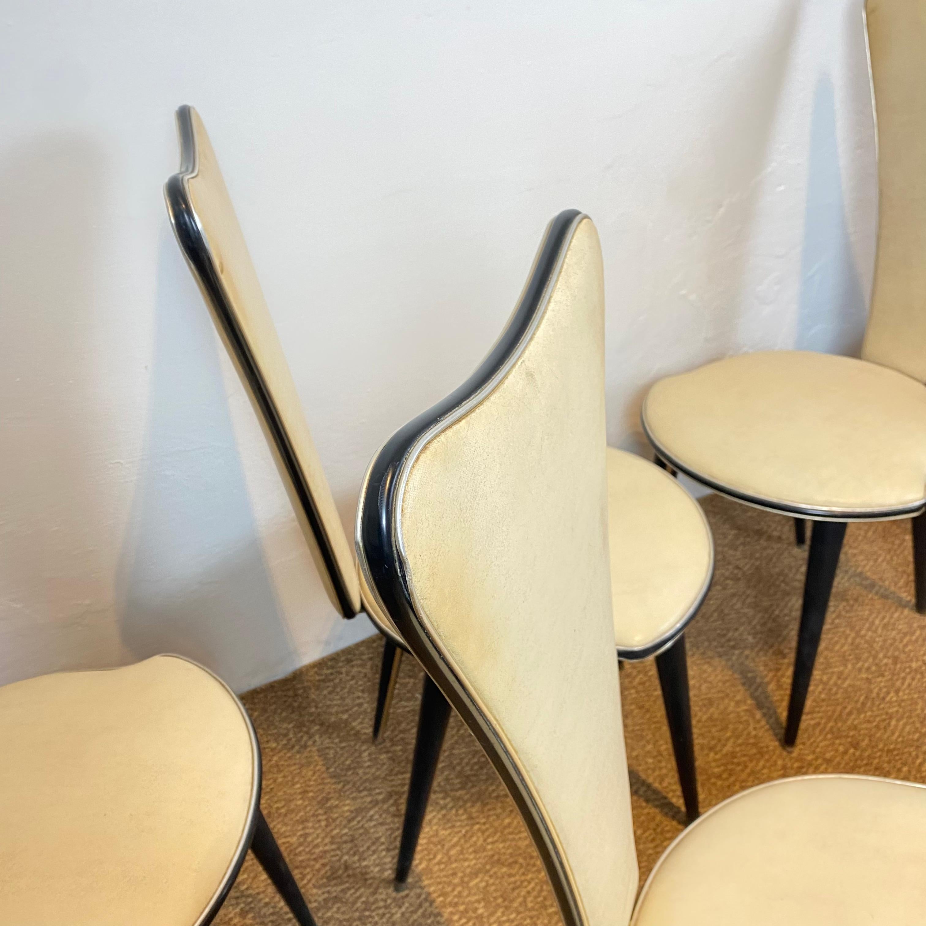 Set of Six Chairs by Umberto Mascagni, 1950s 3