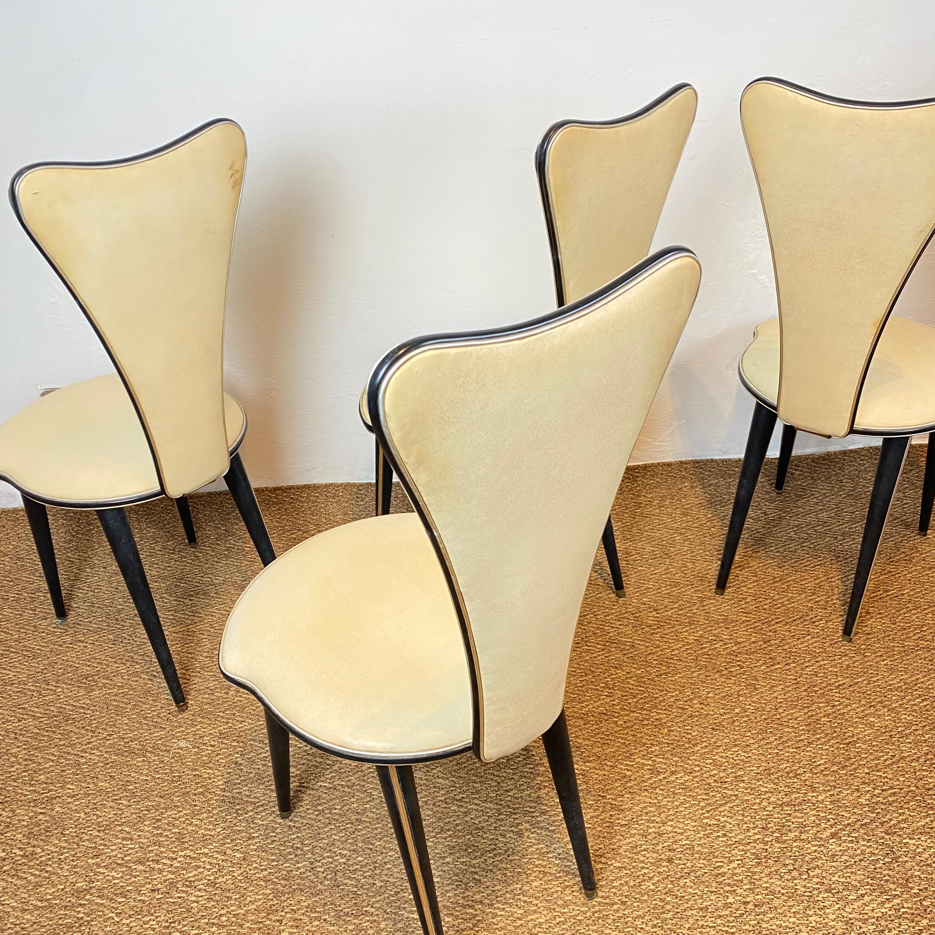 Set of Six Chairs by Umberto Mascagni, 1950s 9
