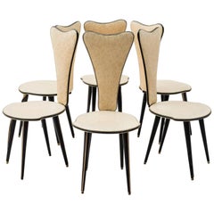 Set of Six Chairs by Umberto Mascagni, 1950s