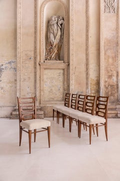 Set of six chairs designed by Gio Ponti and Emilio Lancia for Domus Nova, Italy