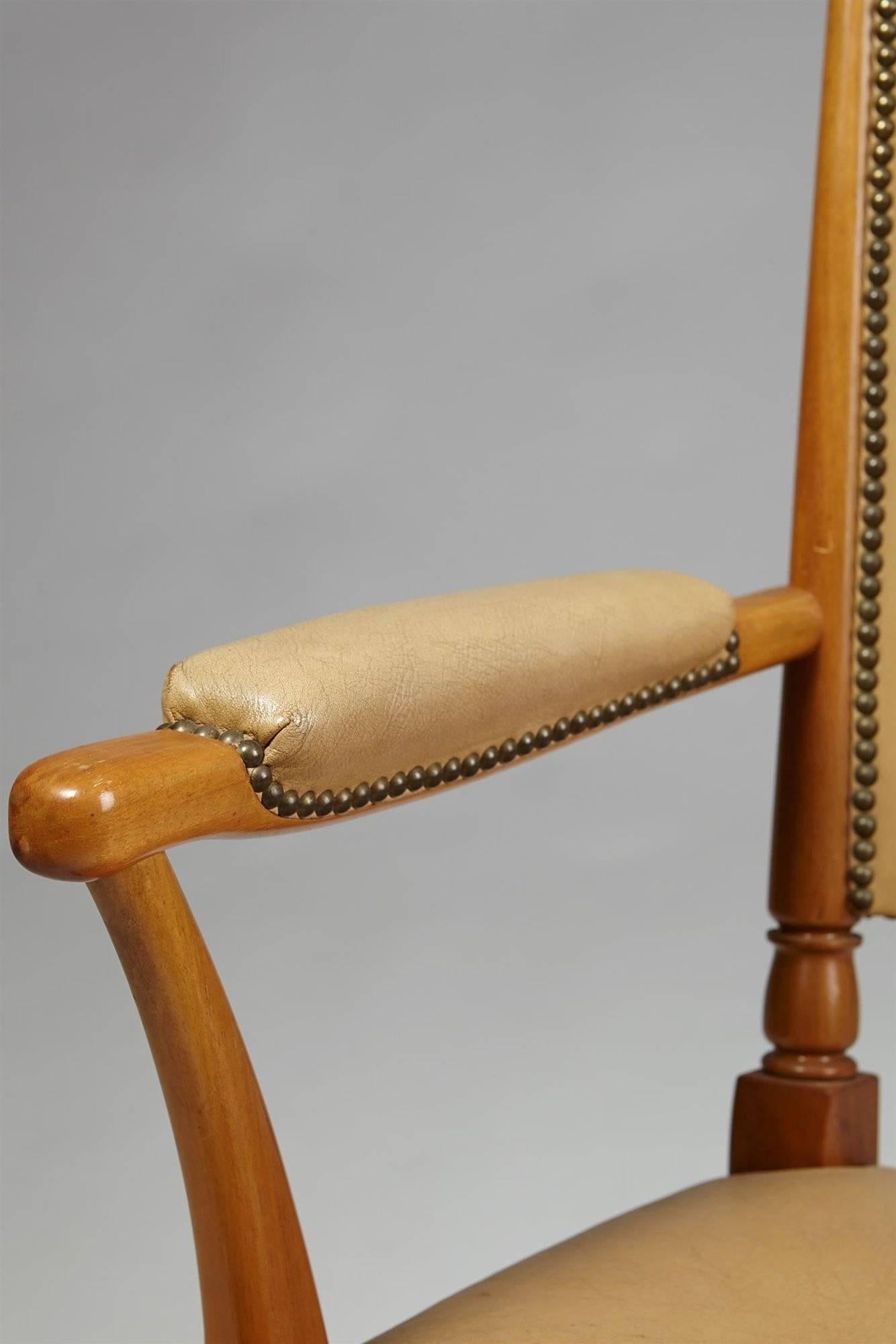 Set of Six Chairs Designed by Josef Frank for Svensk Tenn, Model 725, Sweden For Sale 2