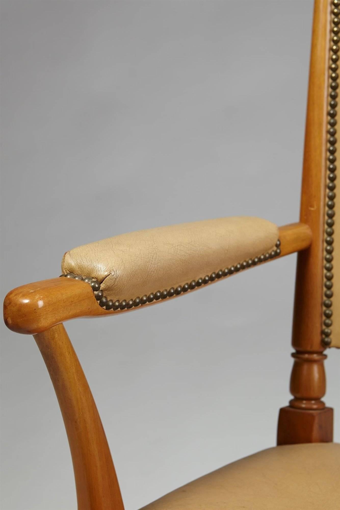 Set di sei sedie disegnate da Josef Frank per Svensk Tenn, Model 725, Svezia in vendita 3