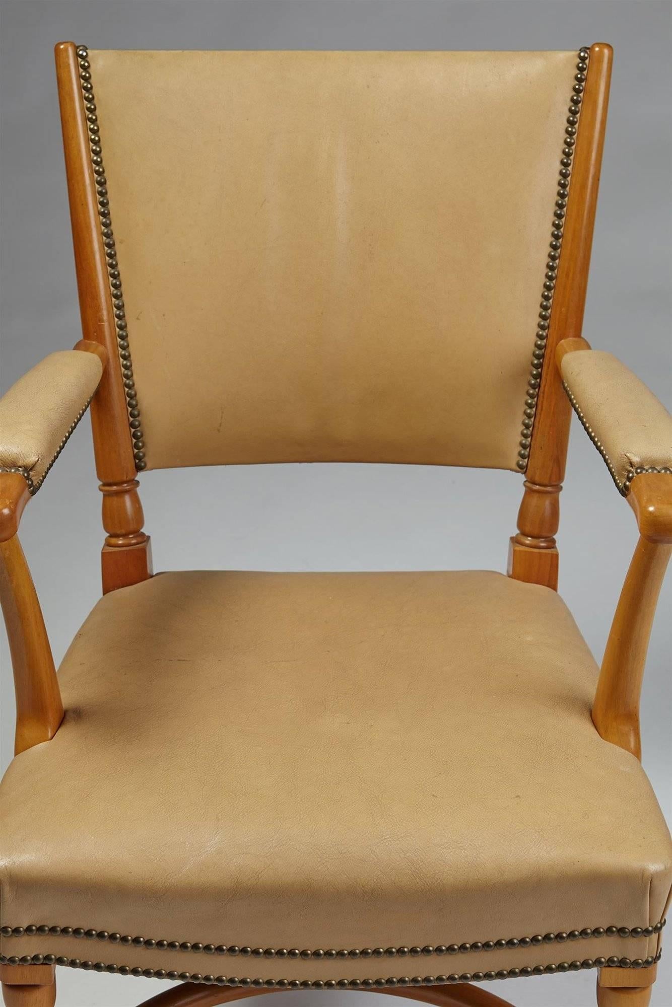 Set di sei sedie disegnate da Josef Frank per Svensk Tenn, Model 725, Svezia in vendita 2