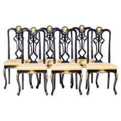 Set aus sechs Stühlen  Französisch, aus dem 20. Jahrhundert