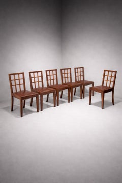 Set of six chairs from the rationalist period attributed to Gio Ponti