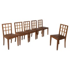 Set of six chairs from the rationalist period attributed to Gio Ponti