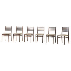Set of Six Chairs in Rosewood, Model 4015 by Geraldo de Barros, Unilabor, 1950s
