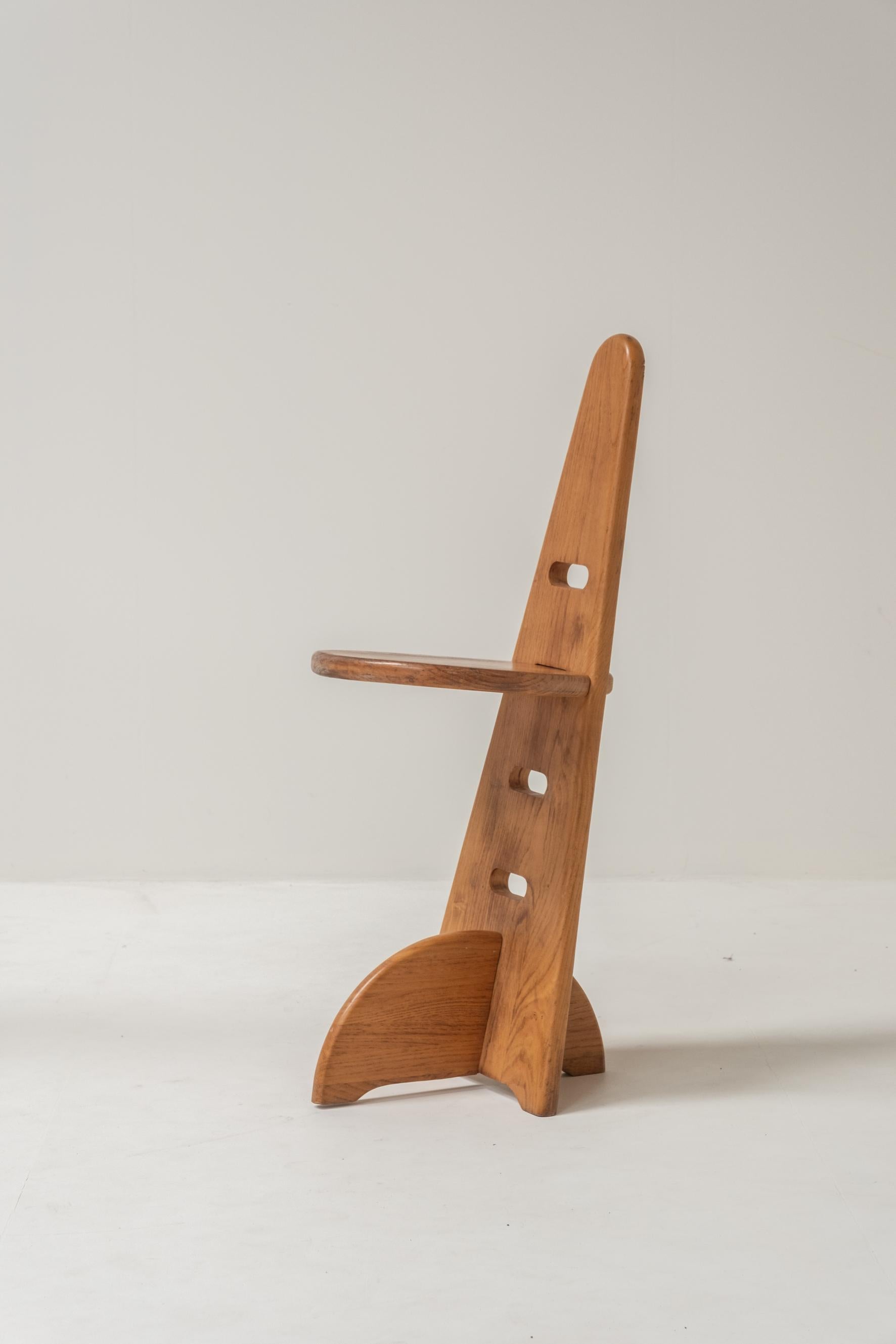 Juego de seis sillas de estilo Gijs Boelaars, altura de asiento regulable siglo XX en venta