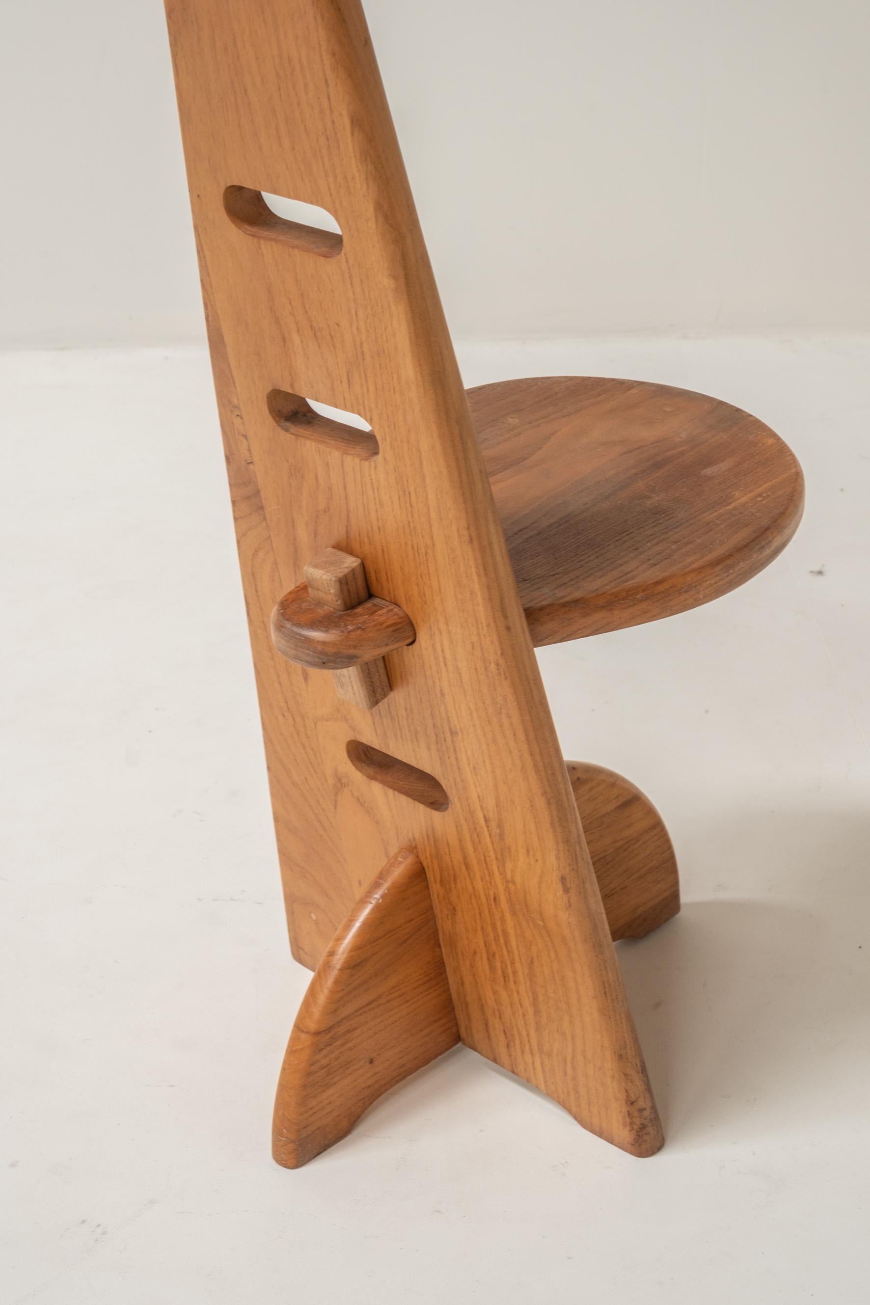 Juego de seis sillas de estilo Gijs Boelaars, altura de asiento regulable en venta 1