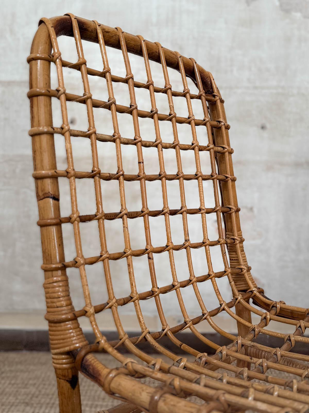 Ensemble de six chaises dans le style de Tito Agnoli - années 1970 en vente 1