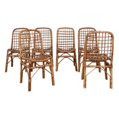 Set of Six Chairs in The Style of Tito Agnoli – 1970s