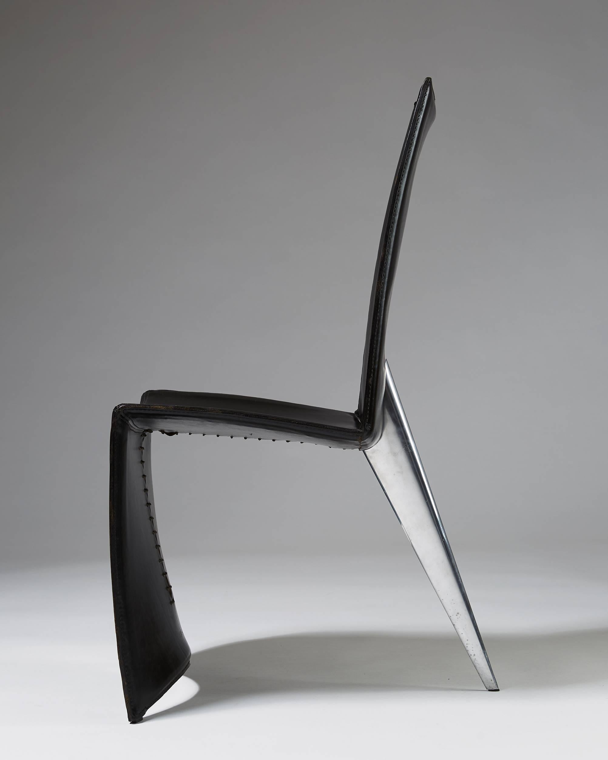 Cast Set of Six Chairs ‘J Serie Lang’ Designed by Philippe Starck for Aleph, Italy