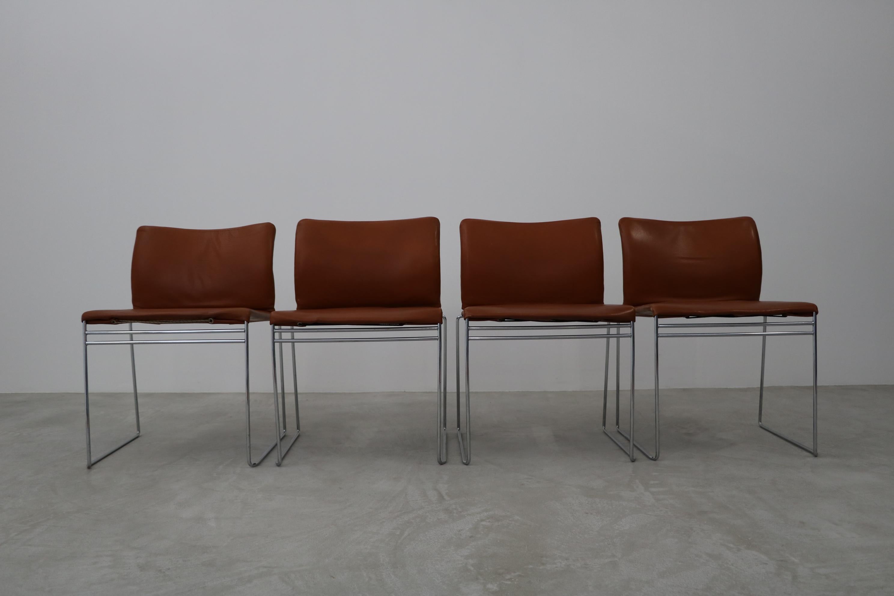 Italian Set of six chairs Kazuhide Takahama model 'Jano' for Simon Gavina 1968 For Sale