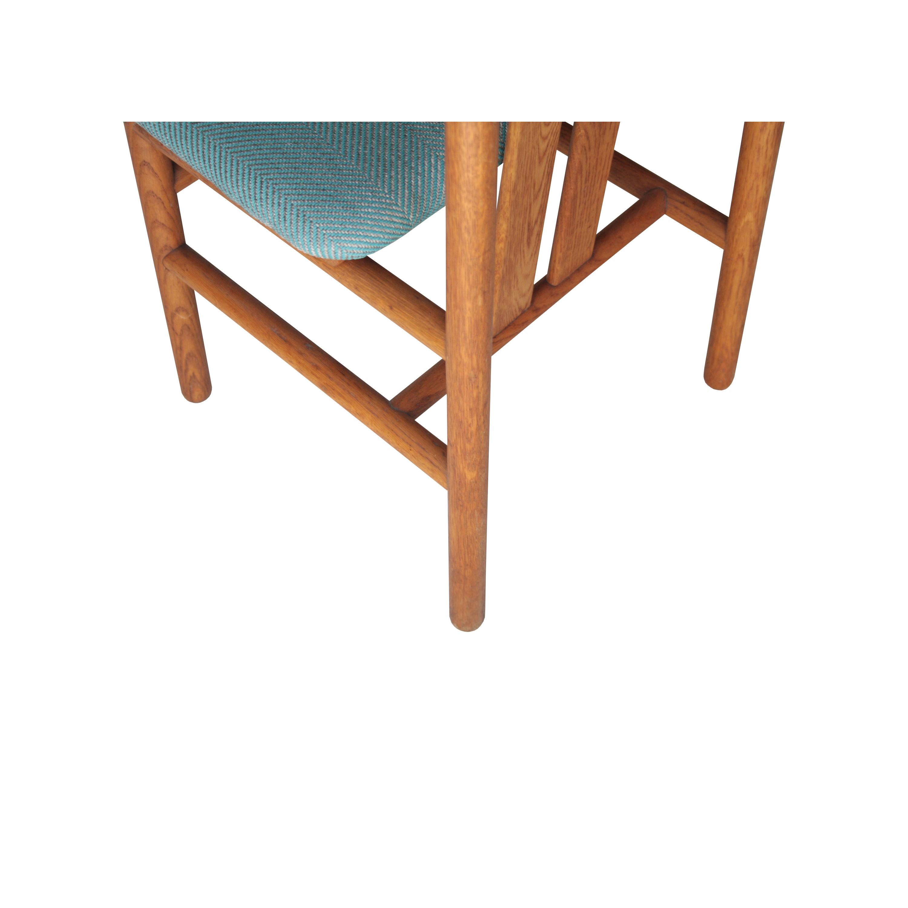Mid-20th Century Set of Six Chairs Made of Teak with Upholstered Seat, Italy, 1960