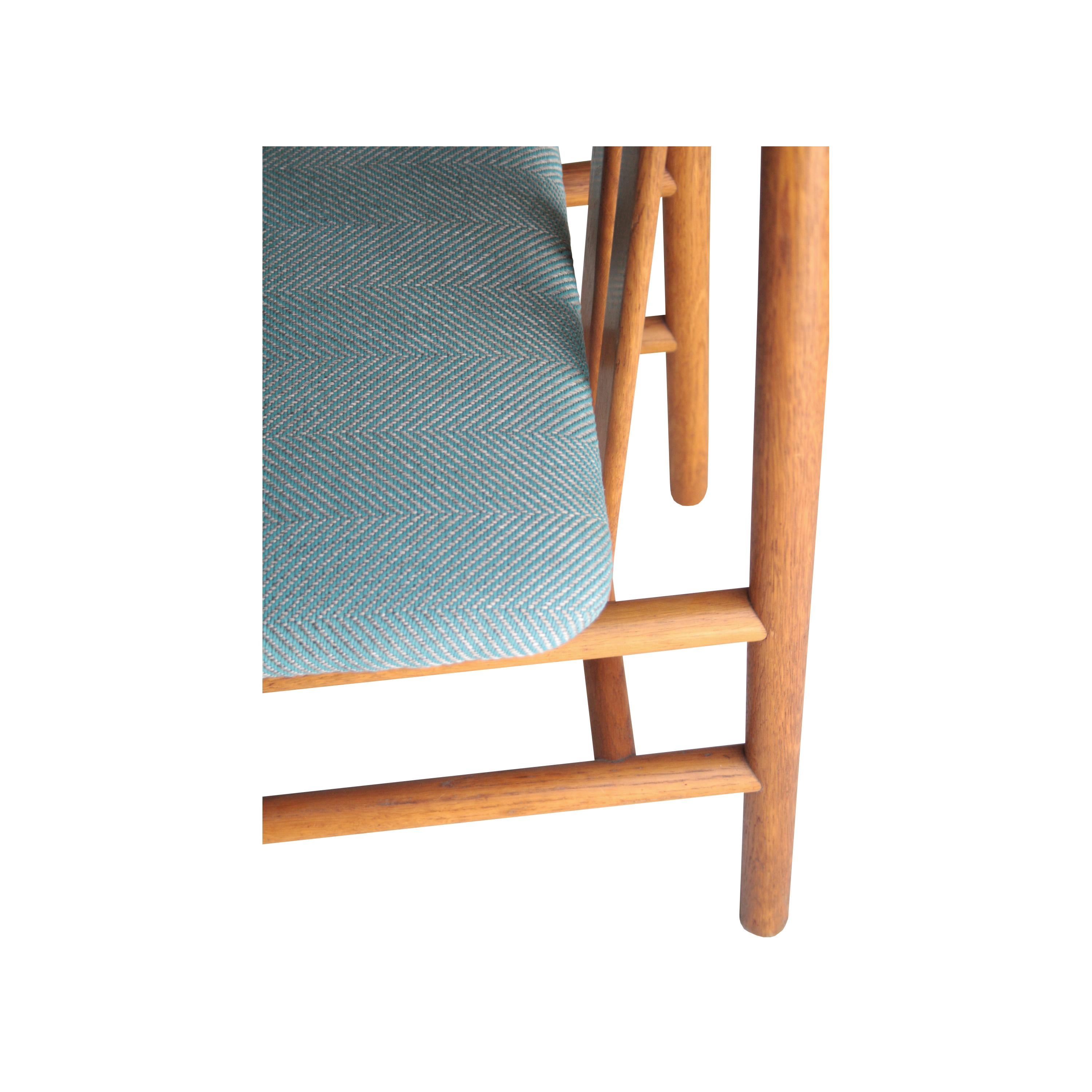 Set of Six Chairs Made of Teak with Upholstered Seat, Italy, 1960 1