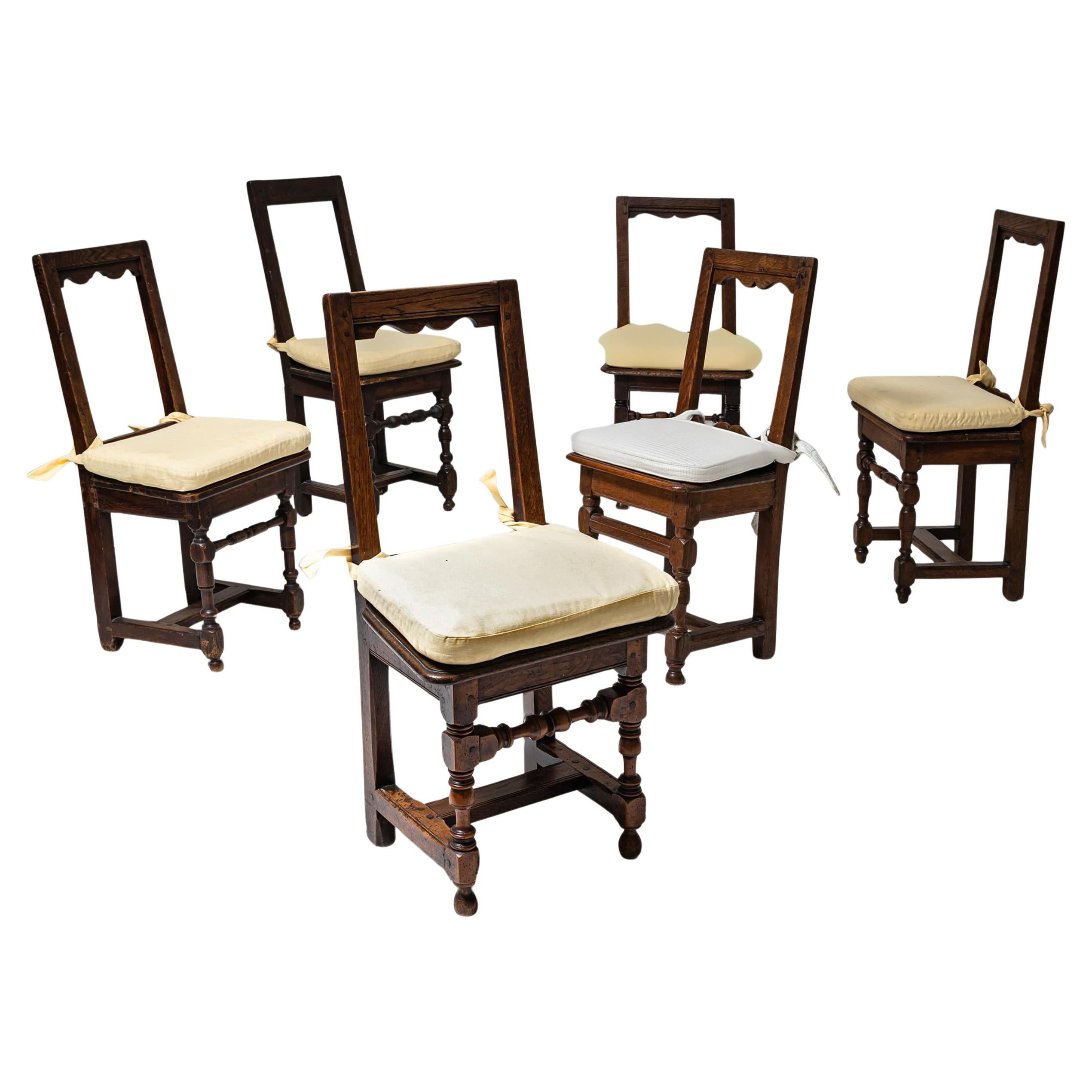 Set of Six Chairs, Probably France, 19th Century
