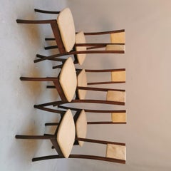 Ensemble de six chaises Programm S11 d'Angelo Mangiarotti pour Sorgente Del Mobile