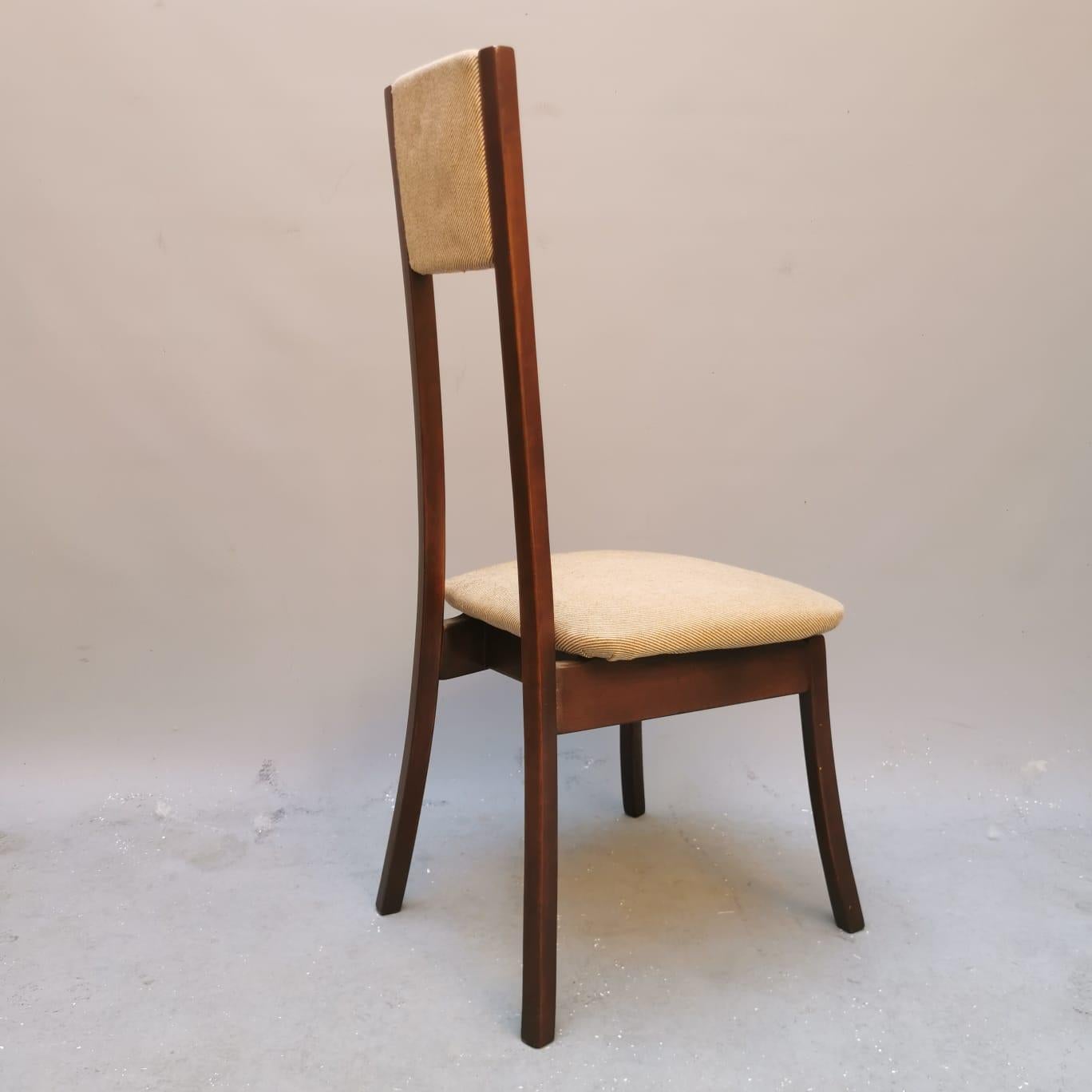 Mid-Century Modern Set of six Chairs Programm S11, Angelo Mangiarotti for Sorgente Del Mobile