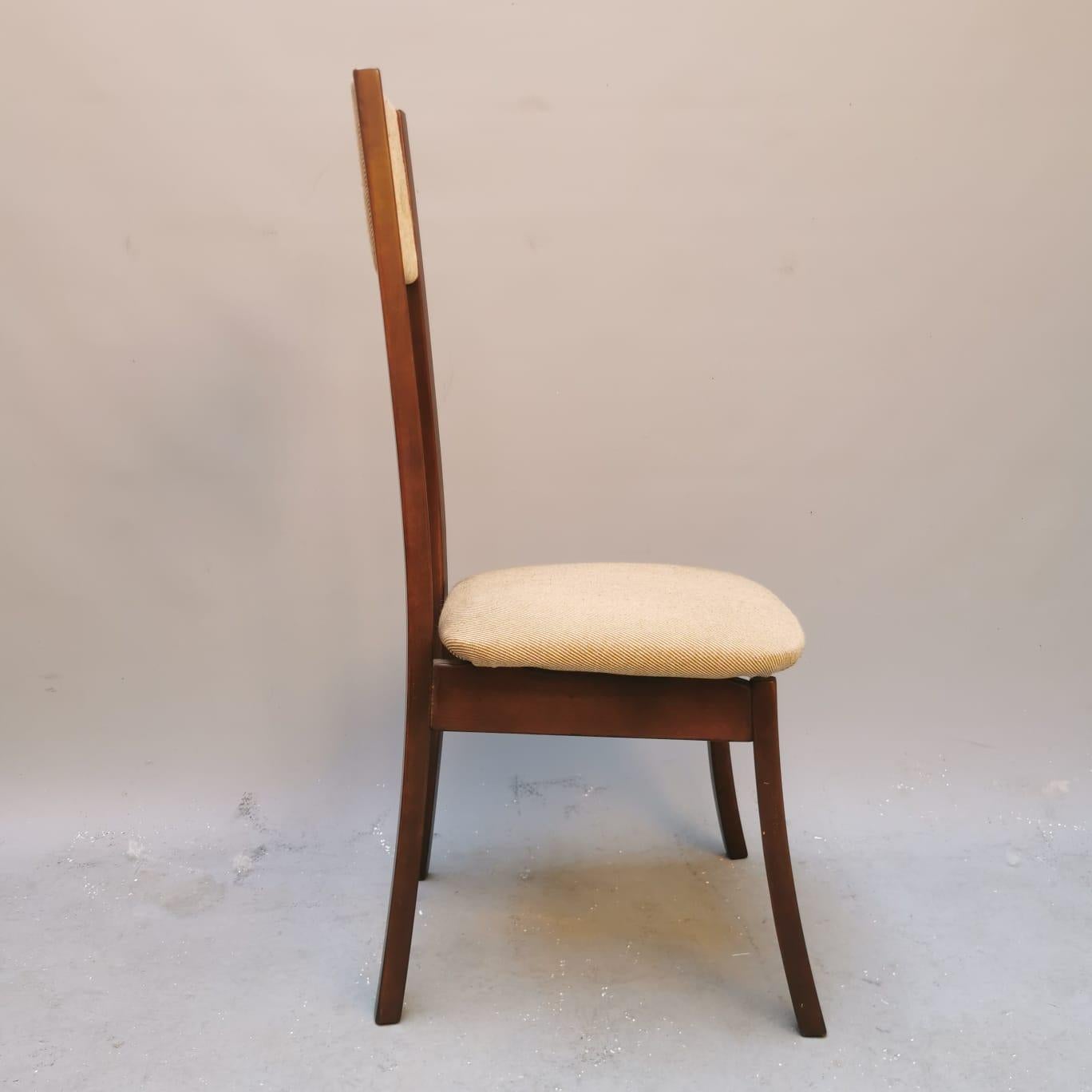Late 20th Century Set of six Chairs Programm S11, Angelo Mangiarotti for Sorgente Del Mobile