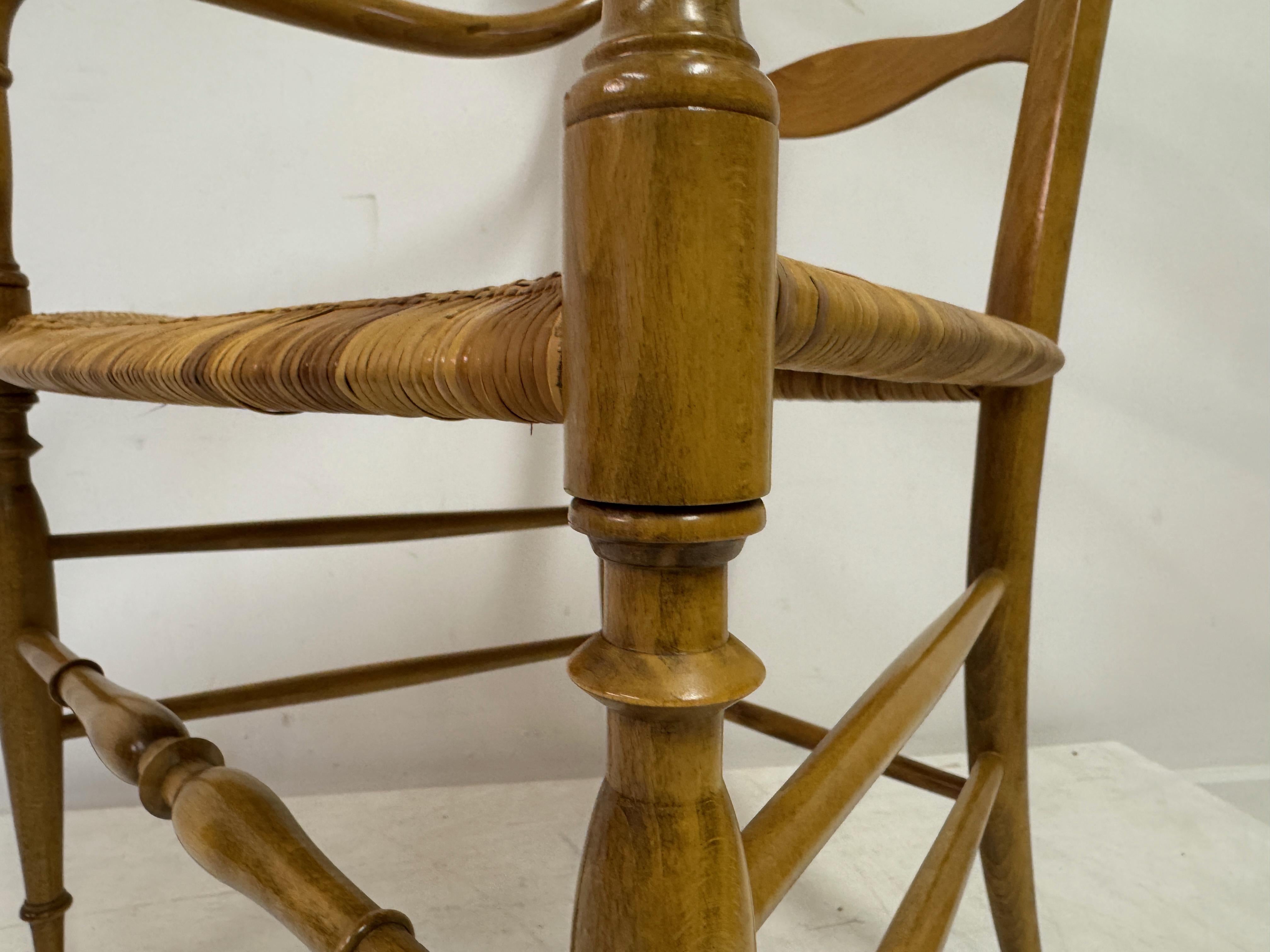 Set of Six Chiavari Companino Armchairs by Fratelli Levaggi For Sale 8