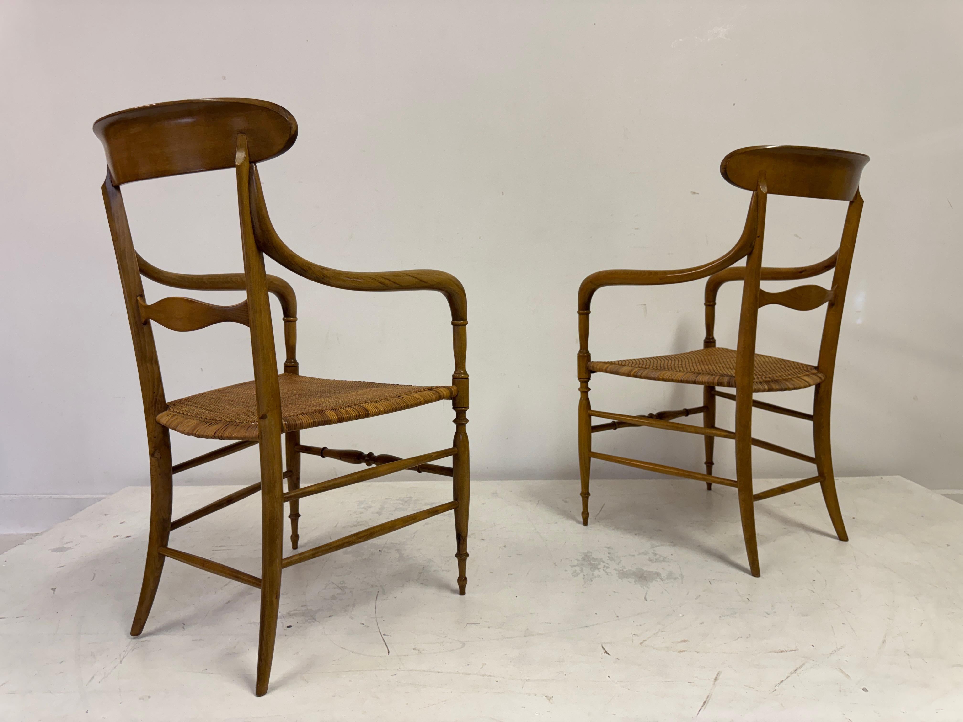 Set of Six Chiavari Companino Armchairs by Fratelli Levaggi For Sale 10