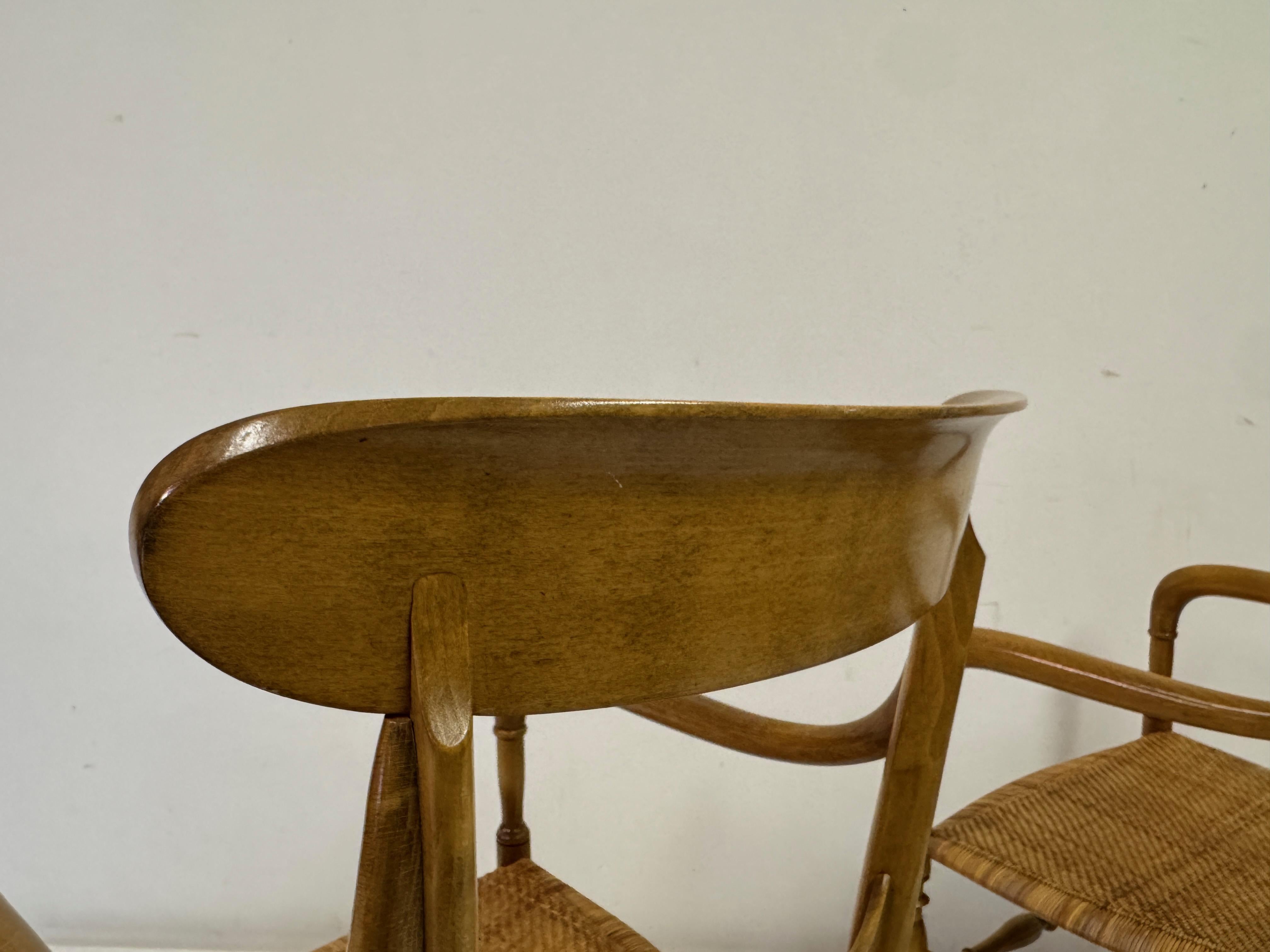 Set of Six Chiavari Companino Armchairs by Fratelli Levaggi For Sale 11