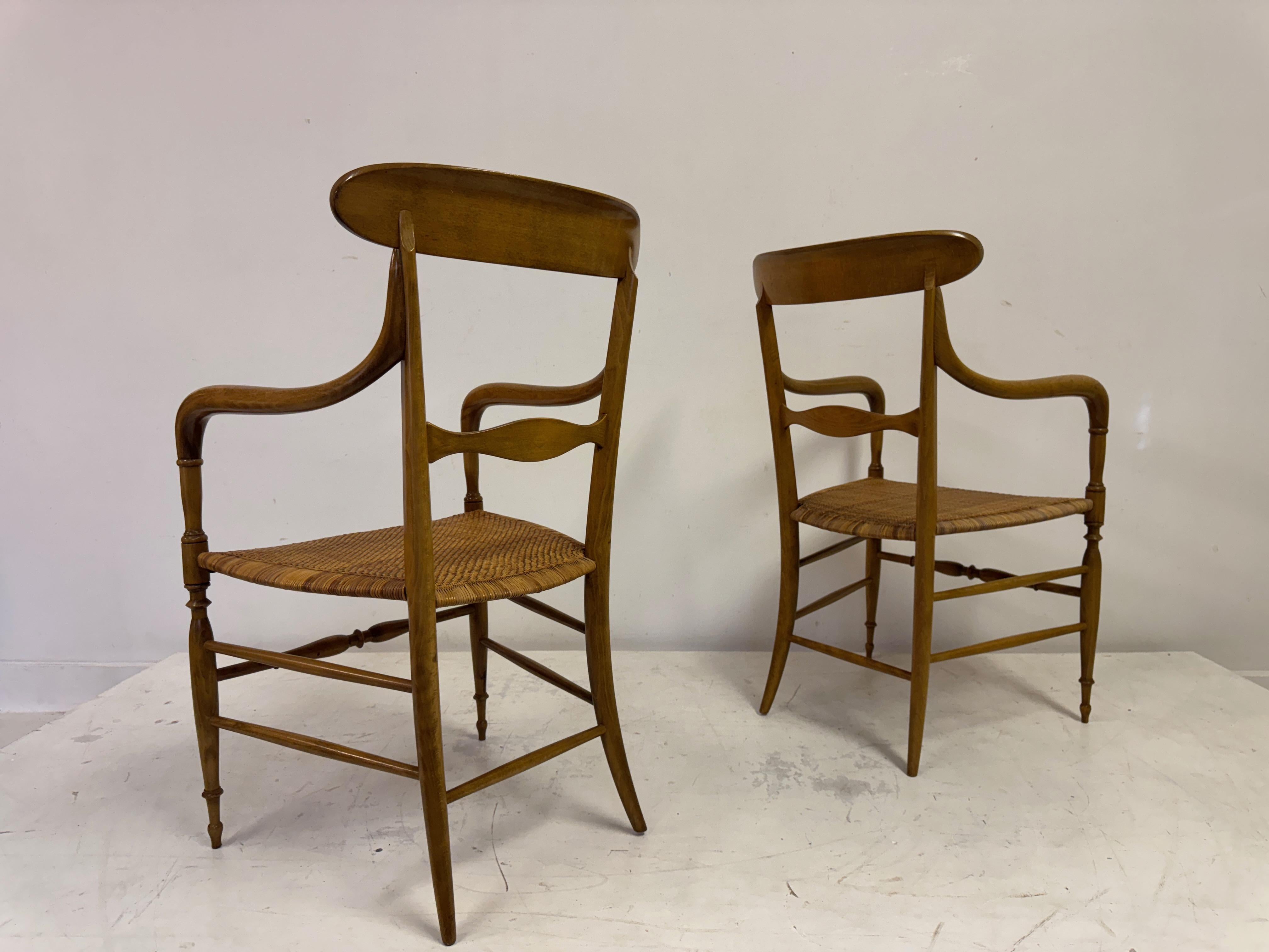 Set of Six Chiavari Companino Armchairs by Fratelli Levaggi For Sale 12