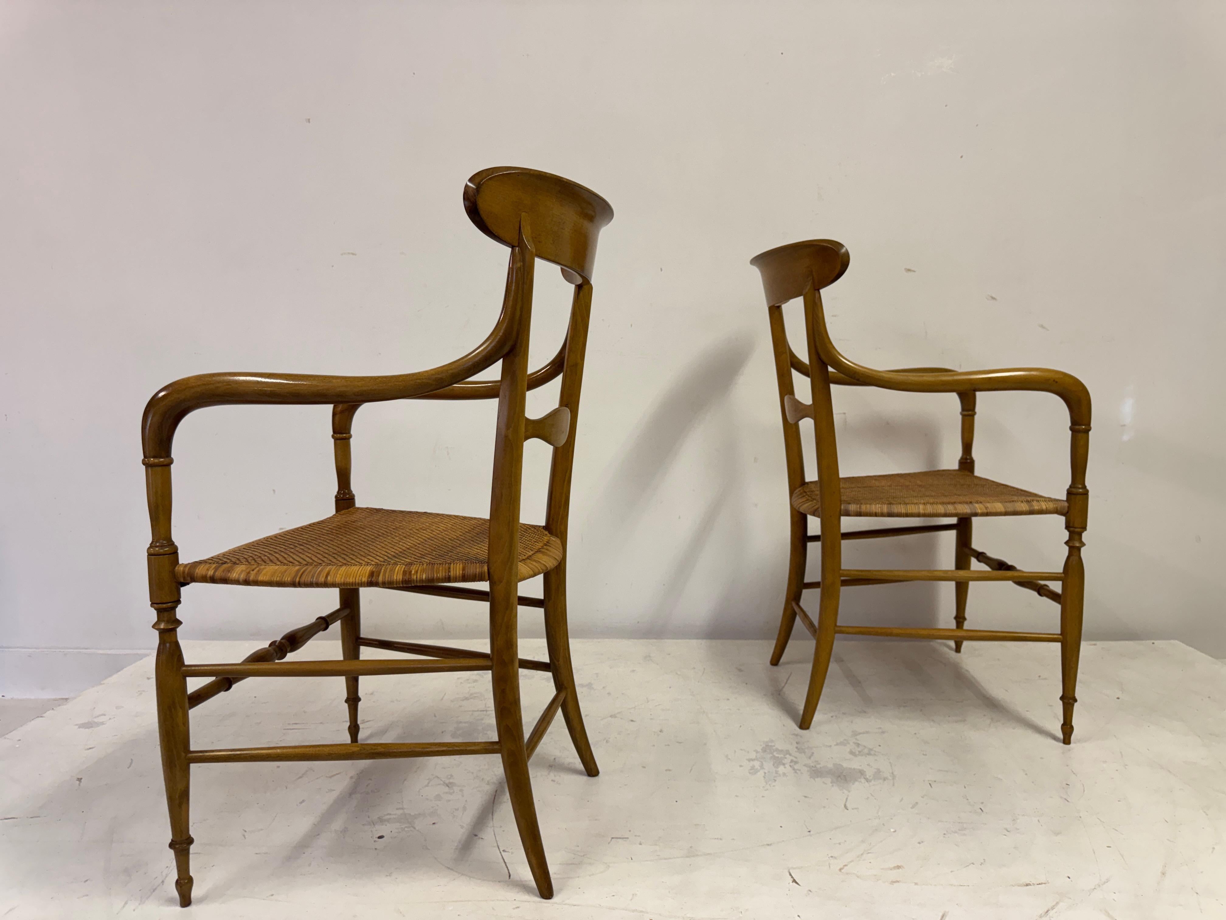 Set of Six Chiavari Companino Armchairs by Fratelli Levaggi For Sale 13