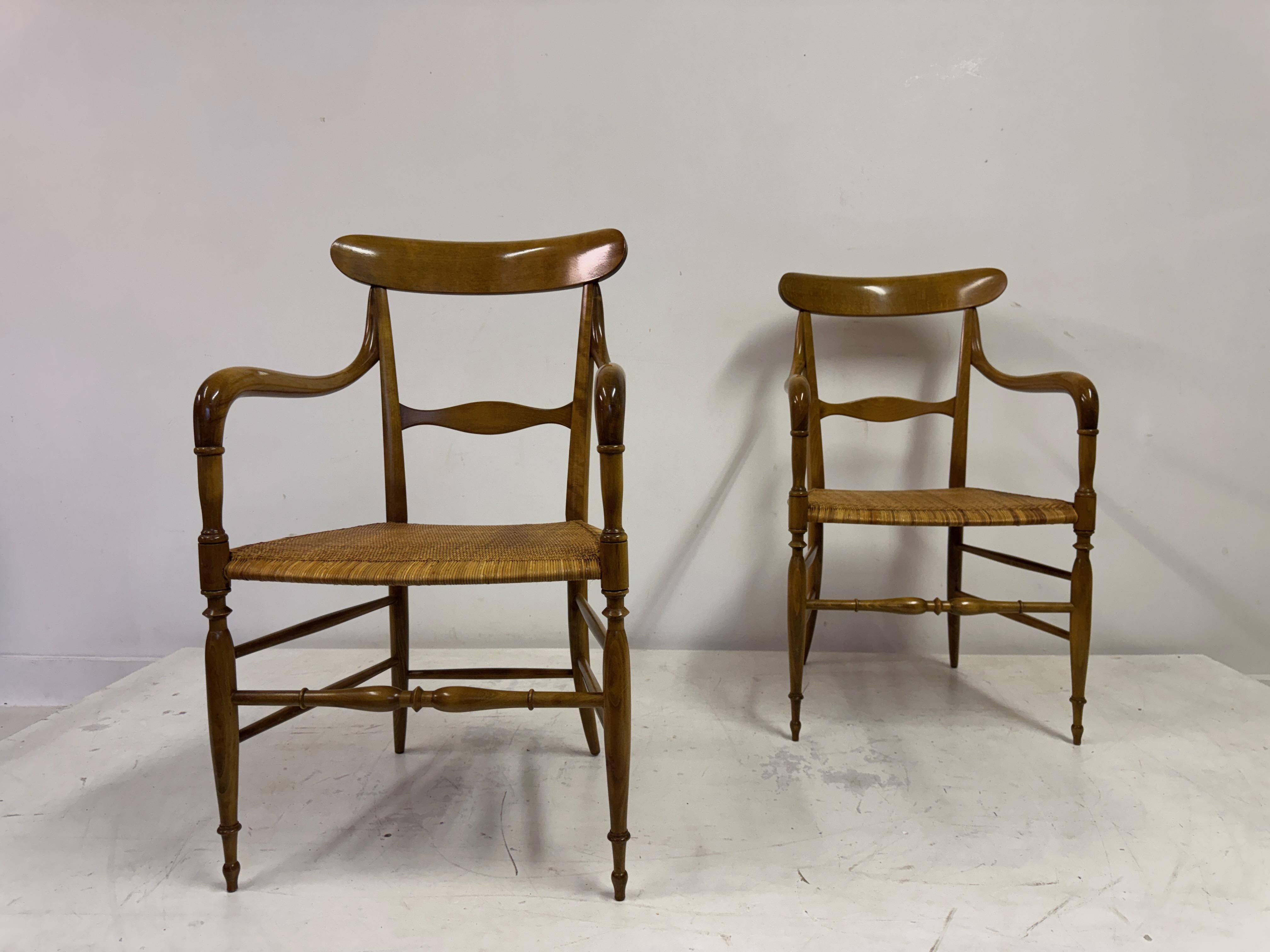 Set of Six Chiavari Companino Armchairs by Fratelli Levaggi For Sale 3