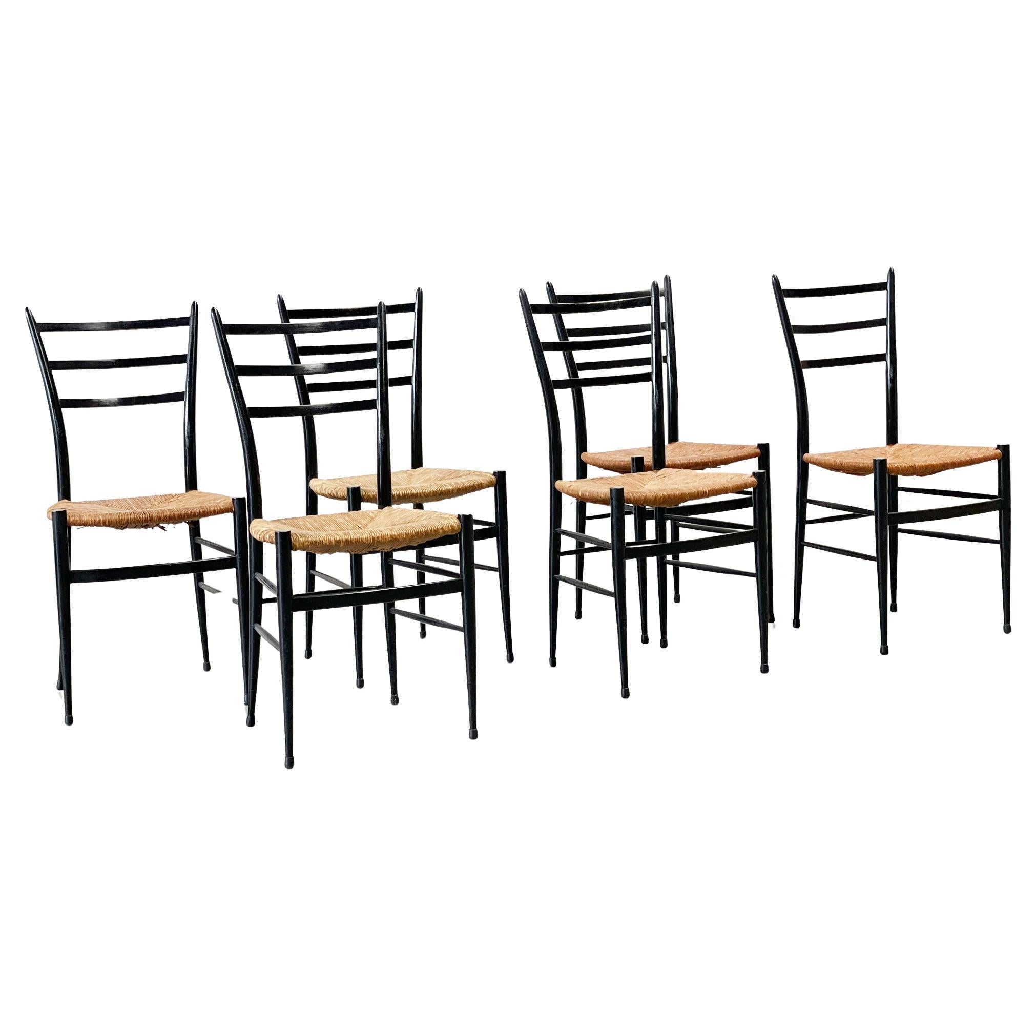 set of six Chiavari Spinetto dining chairs