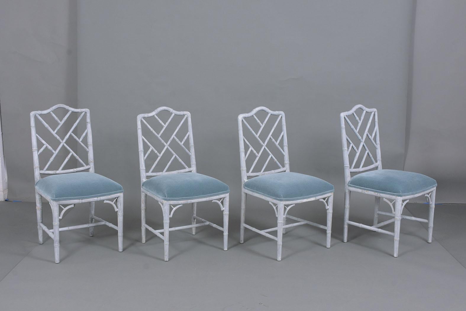 Set of Six Chinese Chippendale Dining Chairs 3