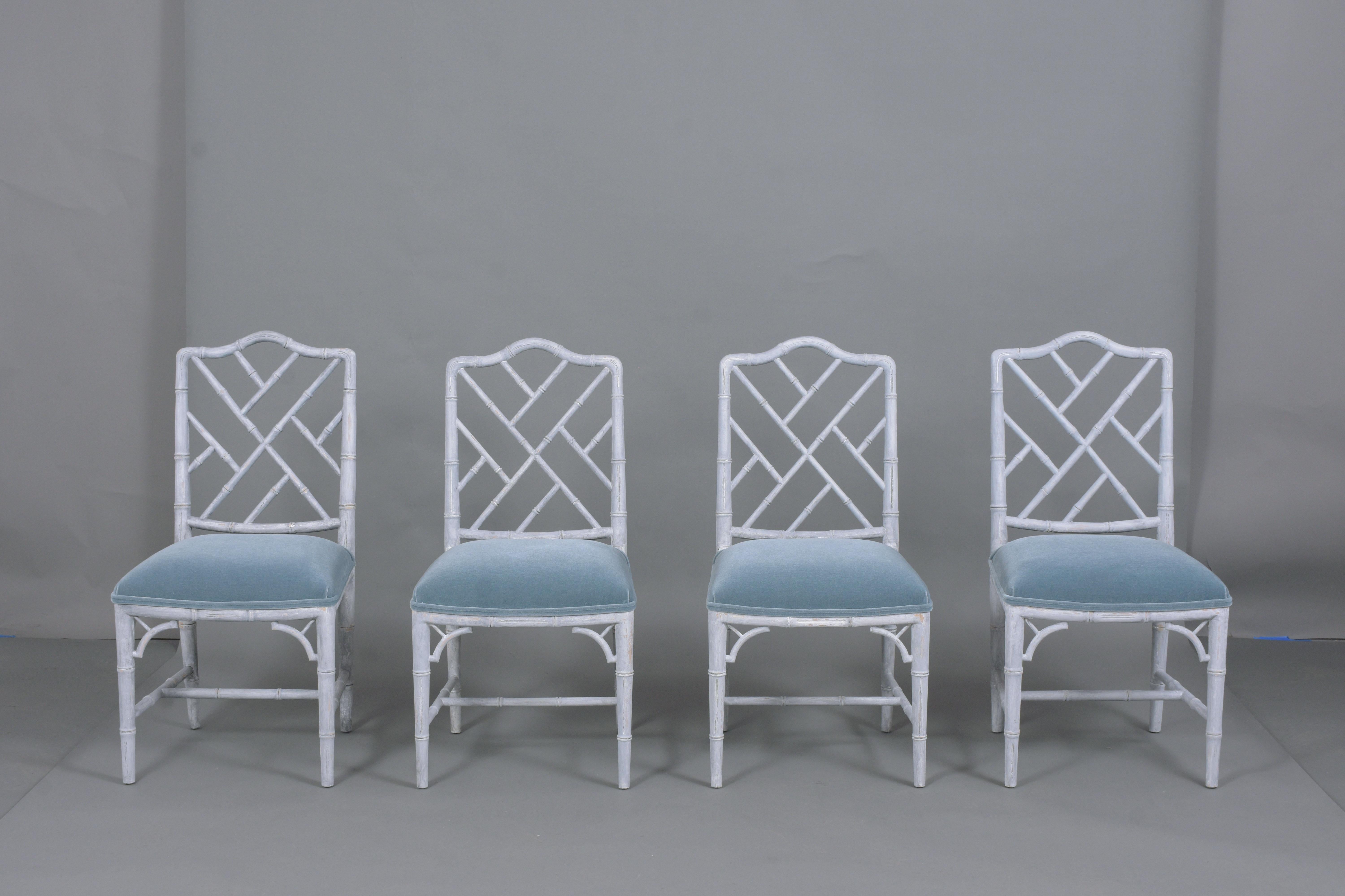 Set of Six Chinese Chippendale Dining Chairs 7