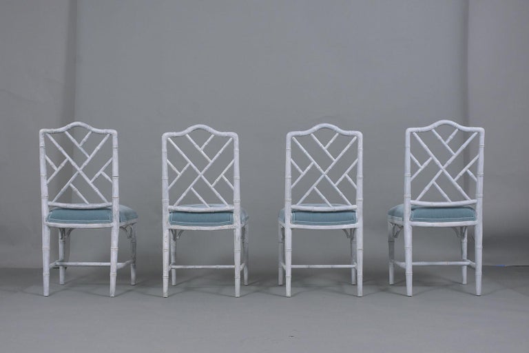 Set of Six Chinese Chippendale Dining Chairs For Sale 12