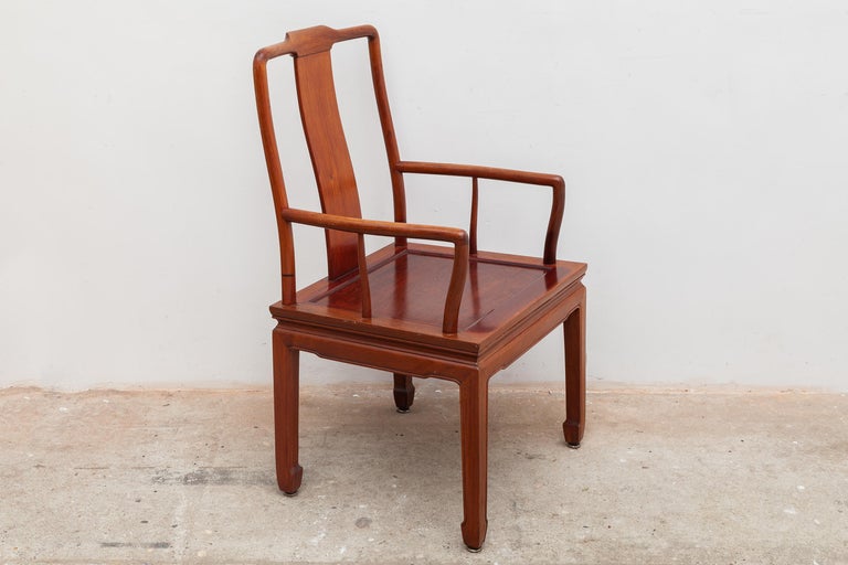 Set of Six Chinese Dining Chairs in Ming Style For Sale at 1stDibs
