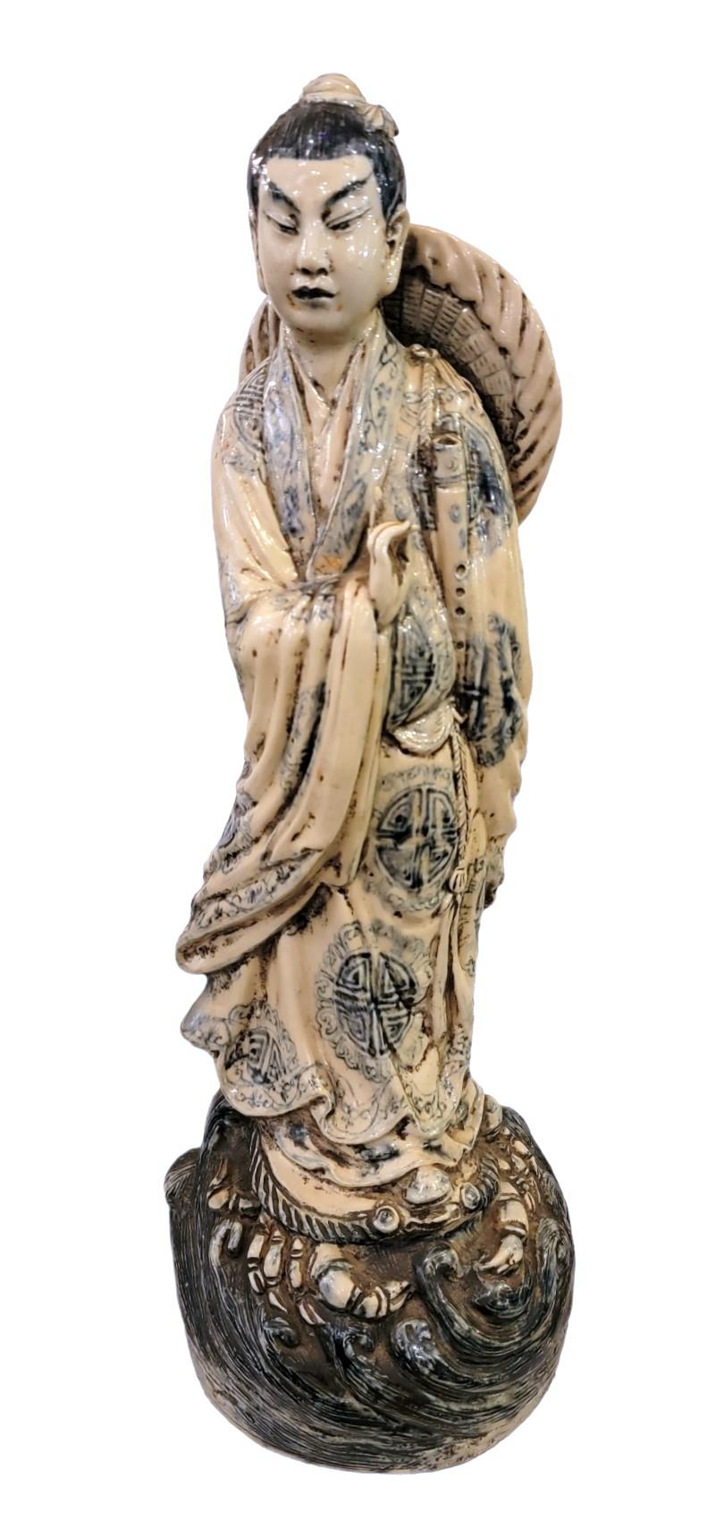 Set of Six Chinese Immortals Ceramic Fugures 1