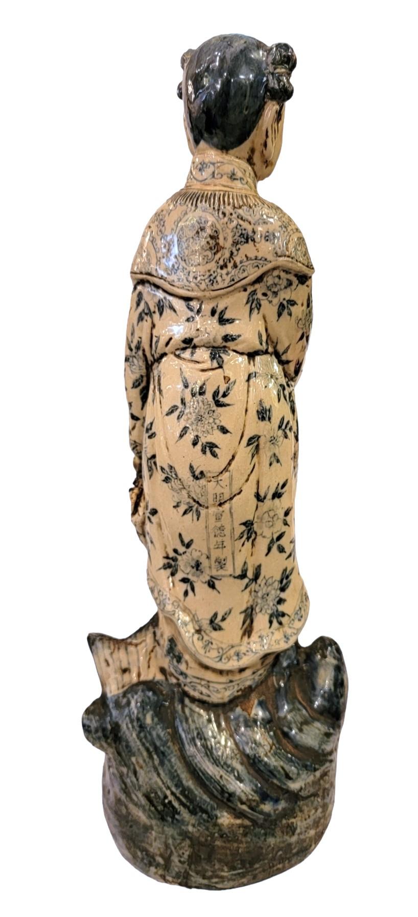 Set of Six Chinese Immortals Ceramic Fugures 3