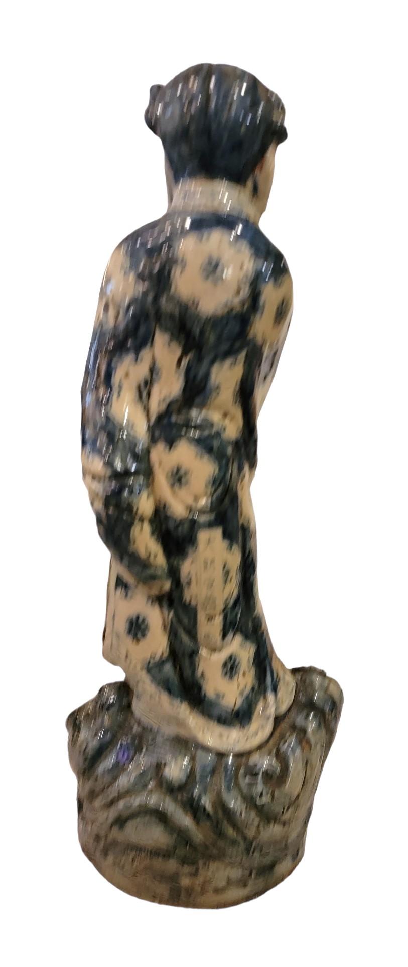 Set of Six Chinese Immortals Ceramic Fugures 4
