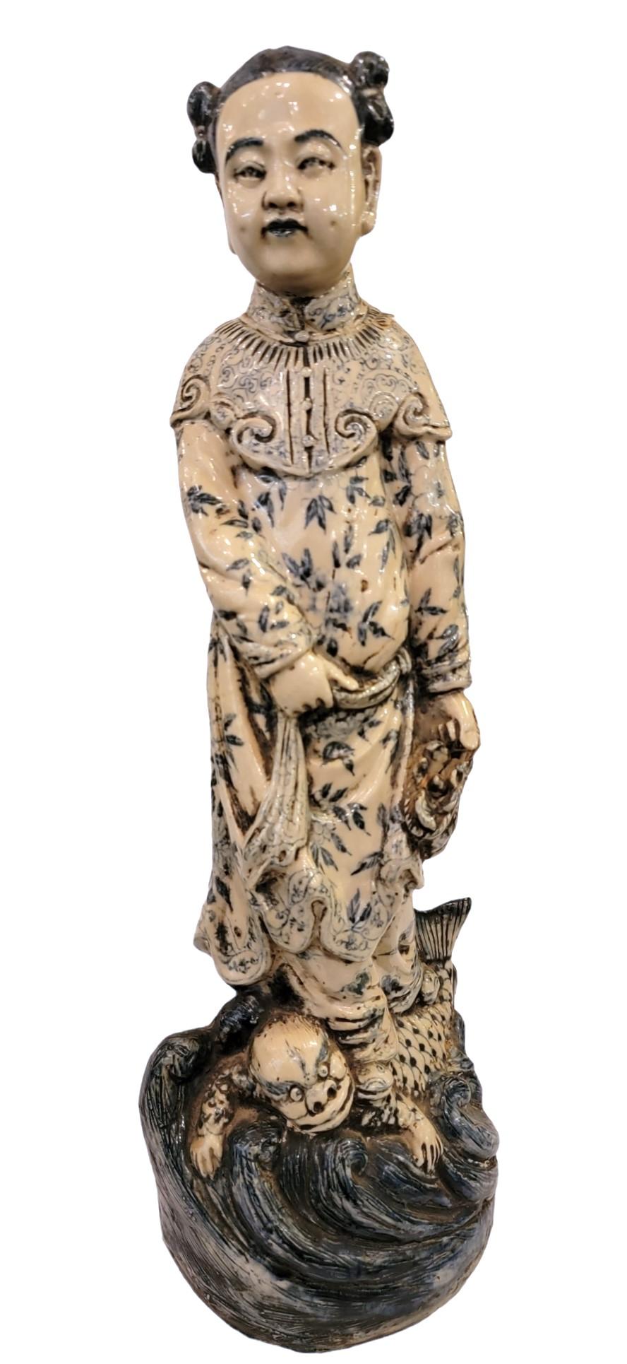 Set of Six Chinese Immortals Ceramic Fugures 5